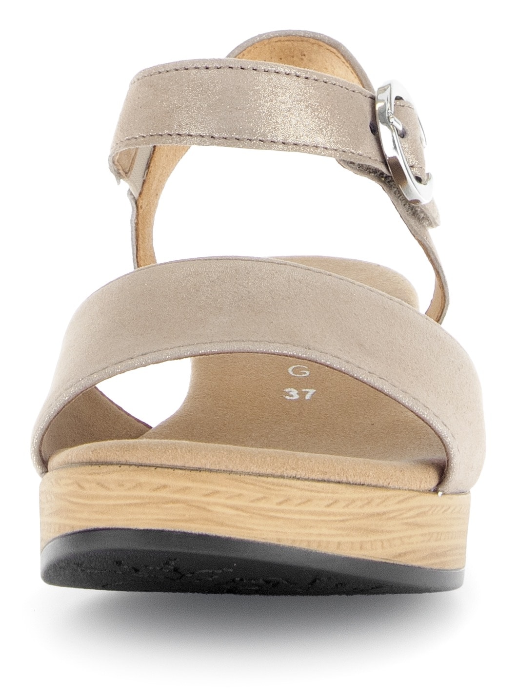 Gabor Sandalette »KRETA«, Blockabsatz, Sommerschuh, Riemchensandale mit Glitterdruck, Weite G