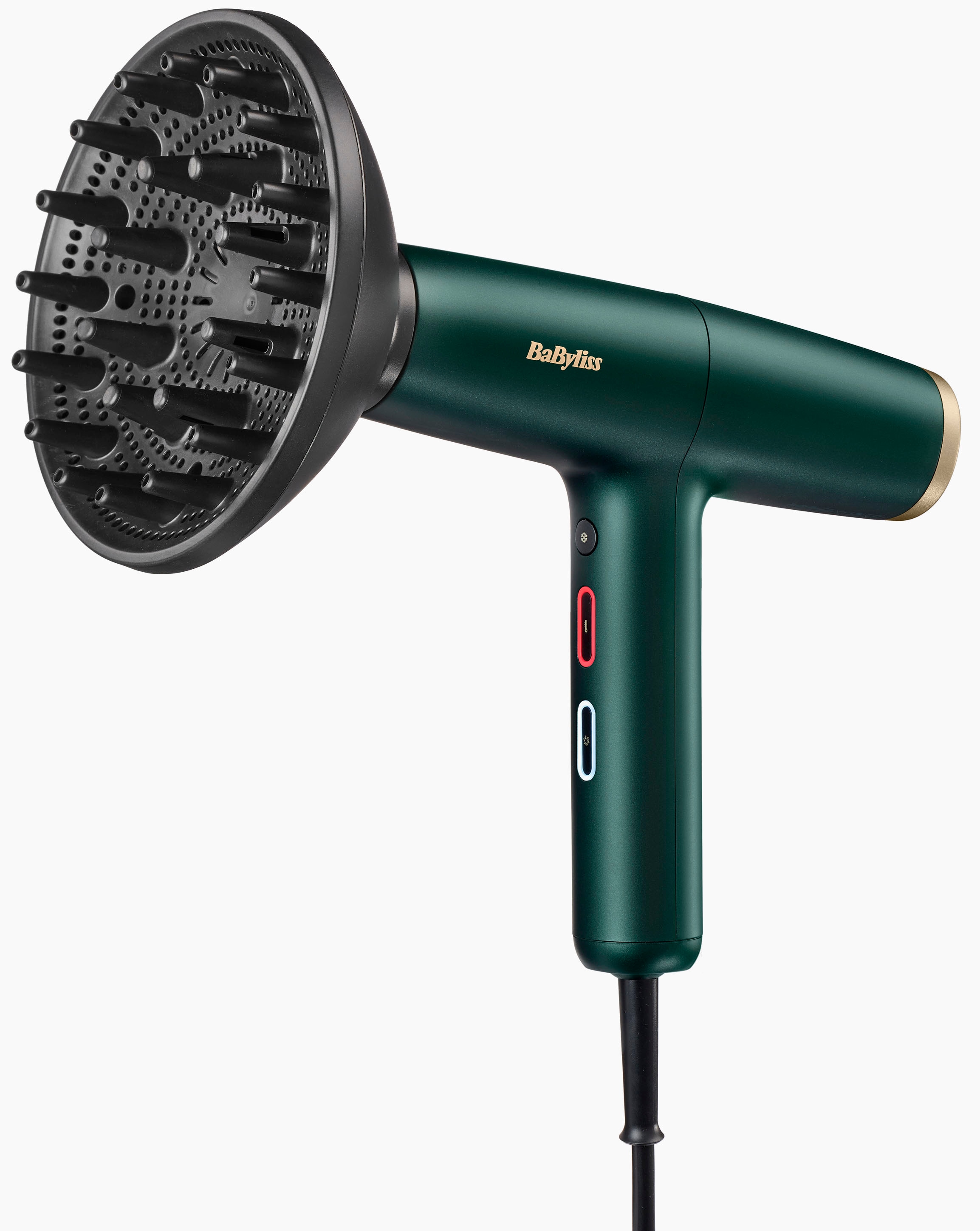 Babyliss Haartrockner »Air Power Pro D6555DE« 1.600 W 3 Aufsätze Digitaler Motor, starker Luftstrom, schonendes Styling in grün