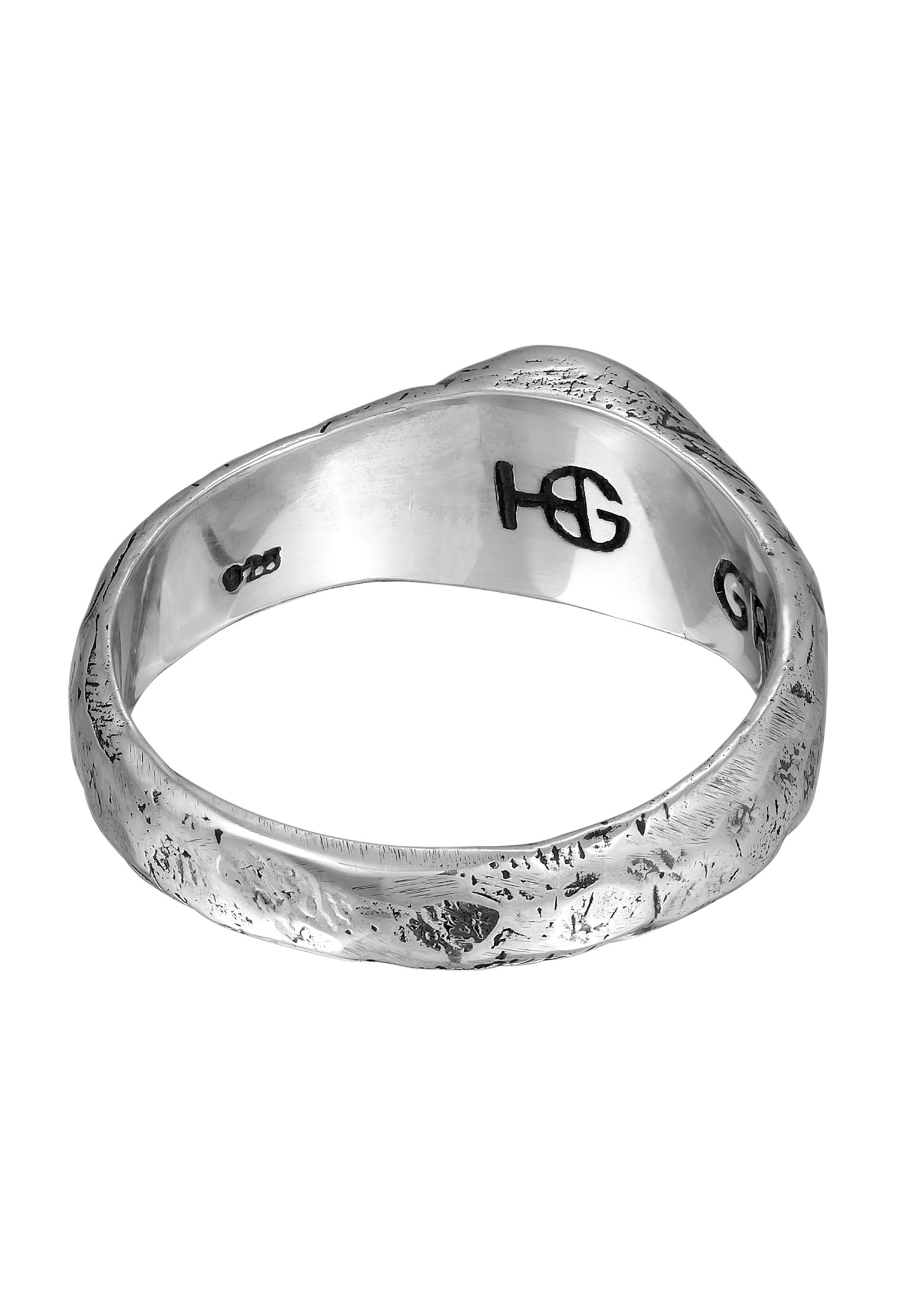 HAZE & GLORY Siegelring »Ring Siegelring Lava Mount Agung 925 Silber«