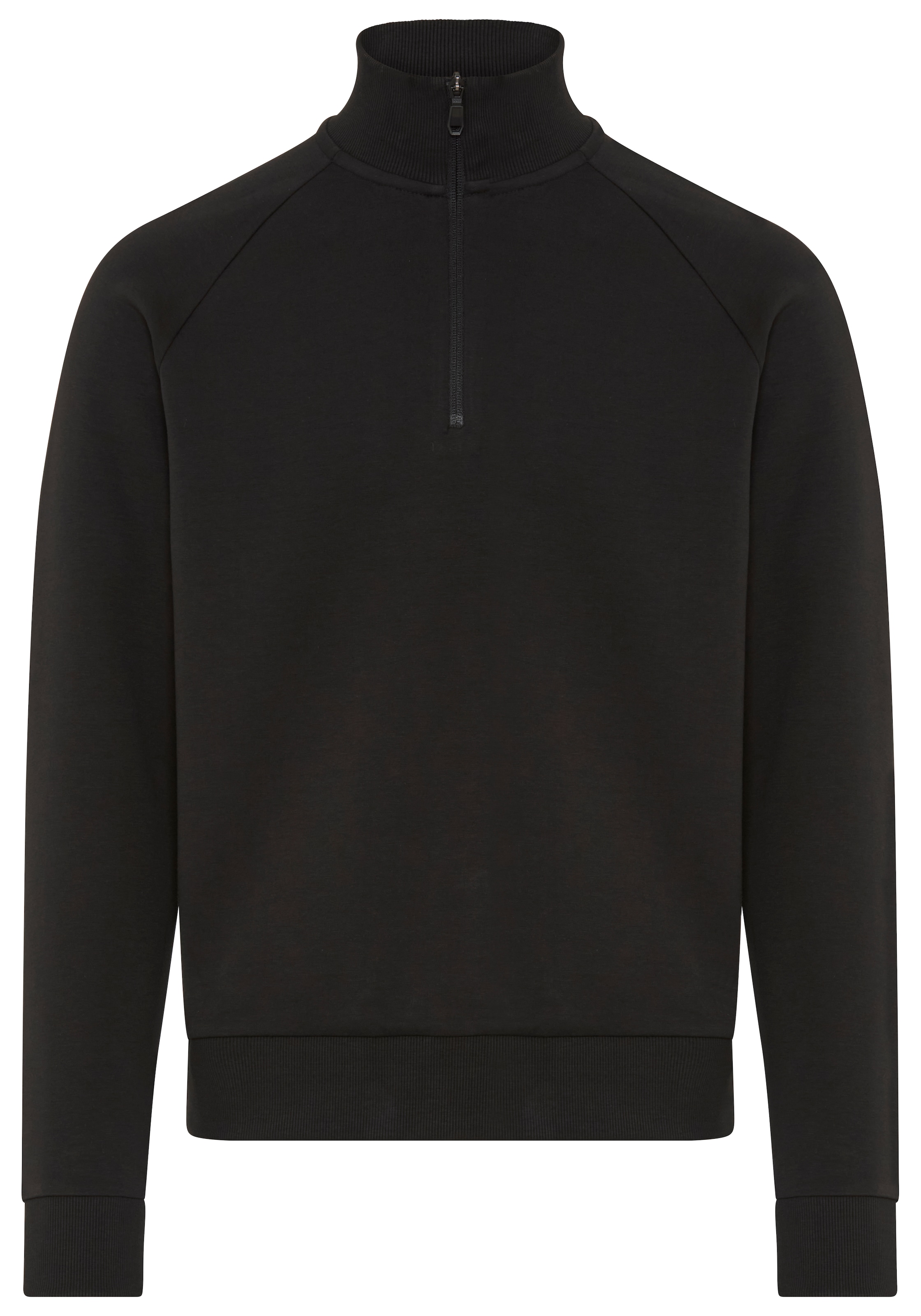 BOSS GREEN Sweatshirt , Troyer-Form, Regular Fit, Baumwollmischung
