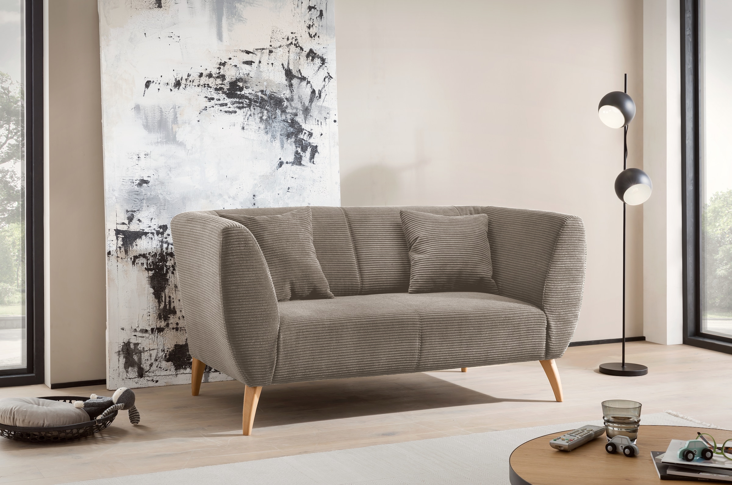 INOSIGN Polstergarnitur »Colori«, (Set, 2 tlg., 3-Sitzer und 2-Sitzer), auch als Loveseat erhältlich