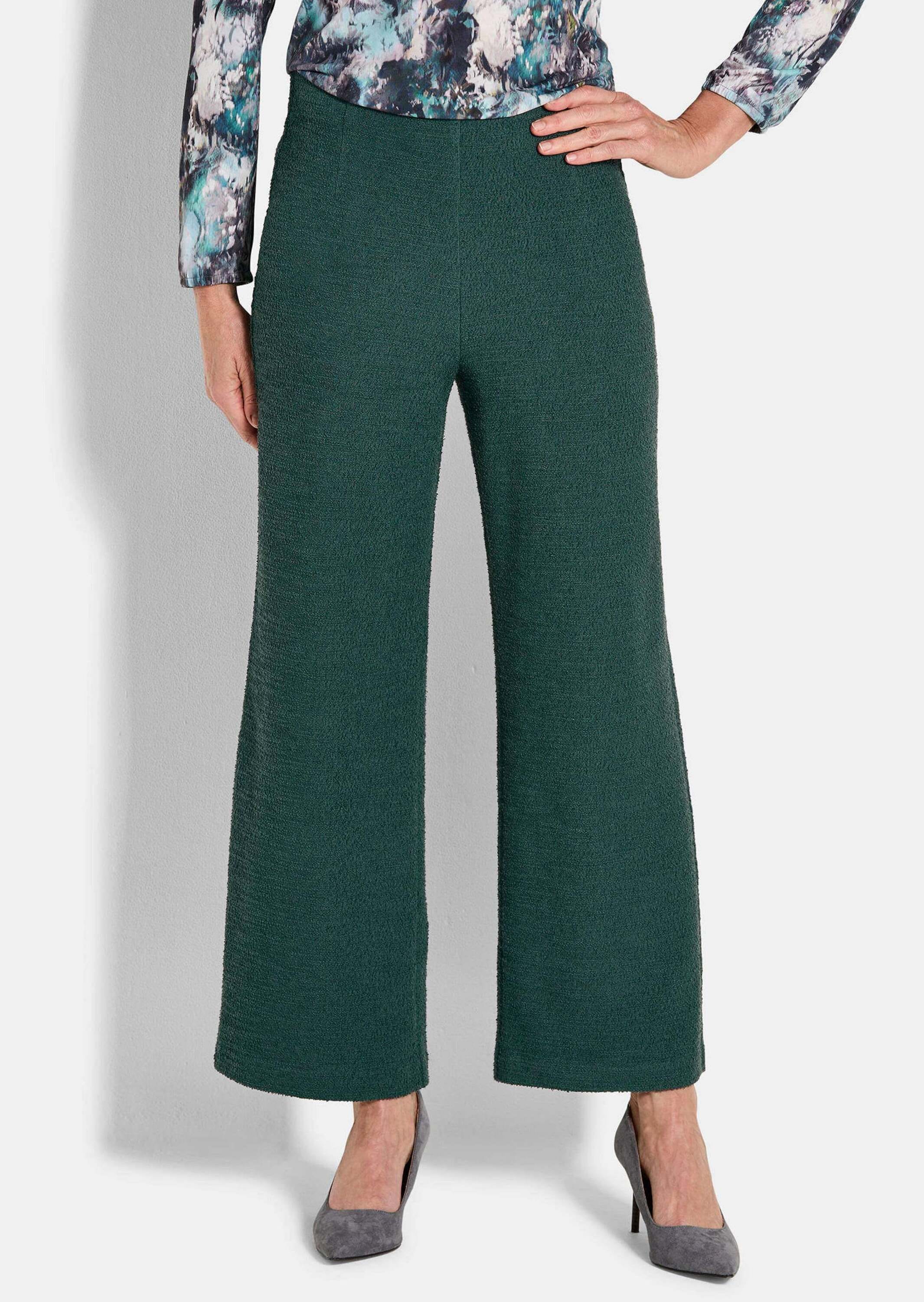 GOLDNER Schlupfhose »Jersey-Hose VERA in Bouclé-Optik«