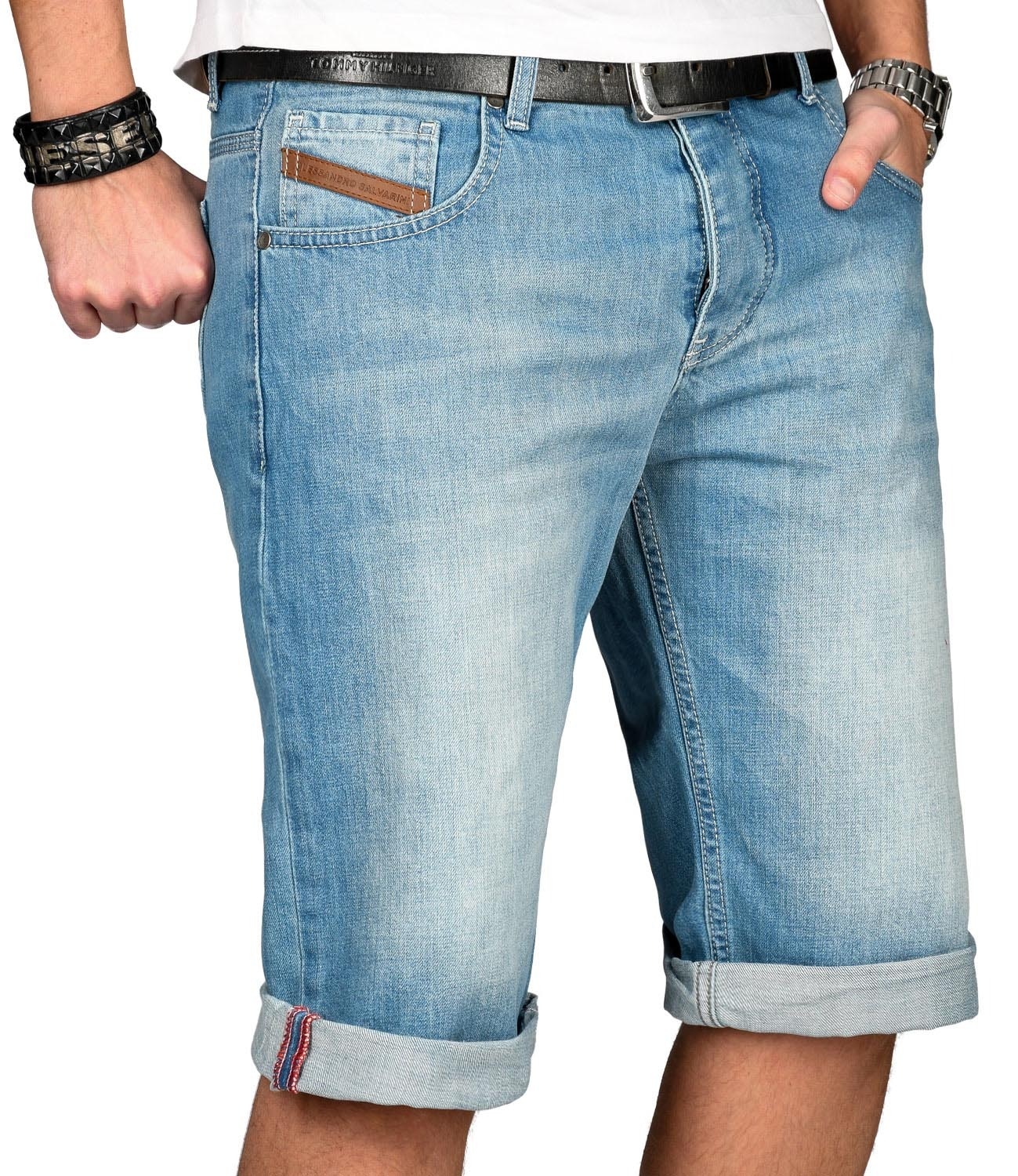 Alessandro Salvarini Jeansshorts »A. Salvarini Herren Shorts kurze Hose«