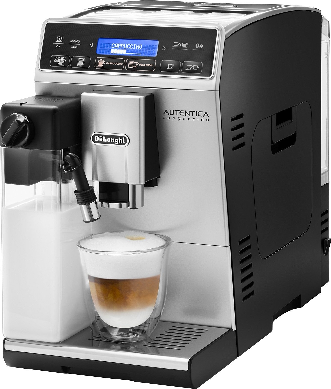 De'Longhi Kaffeevollautomat »Autentica Cappuccino ETAM 29.660.SB«, nur 19,5 cm breit, LatteCrema Milchsystem