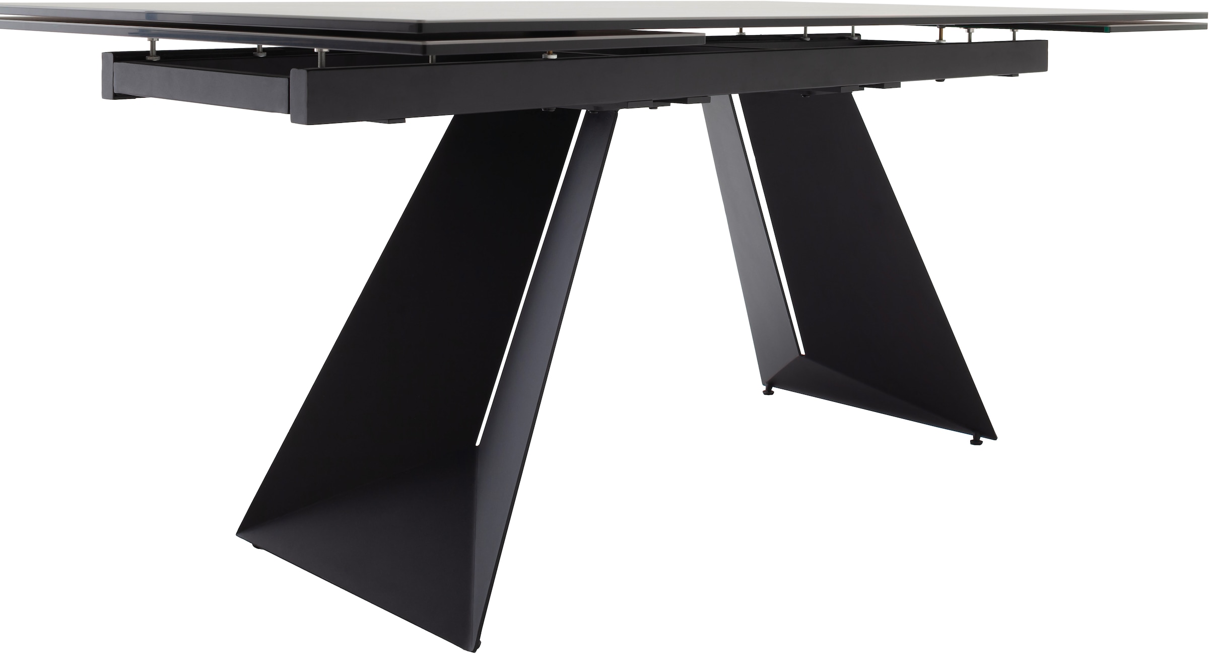 MCA furniture Esstisch »Nagoya« 1 Stk. tlg. Auszugstisch, Stirnauszug, Metallgestell, Keramik, Sicherheitsglas