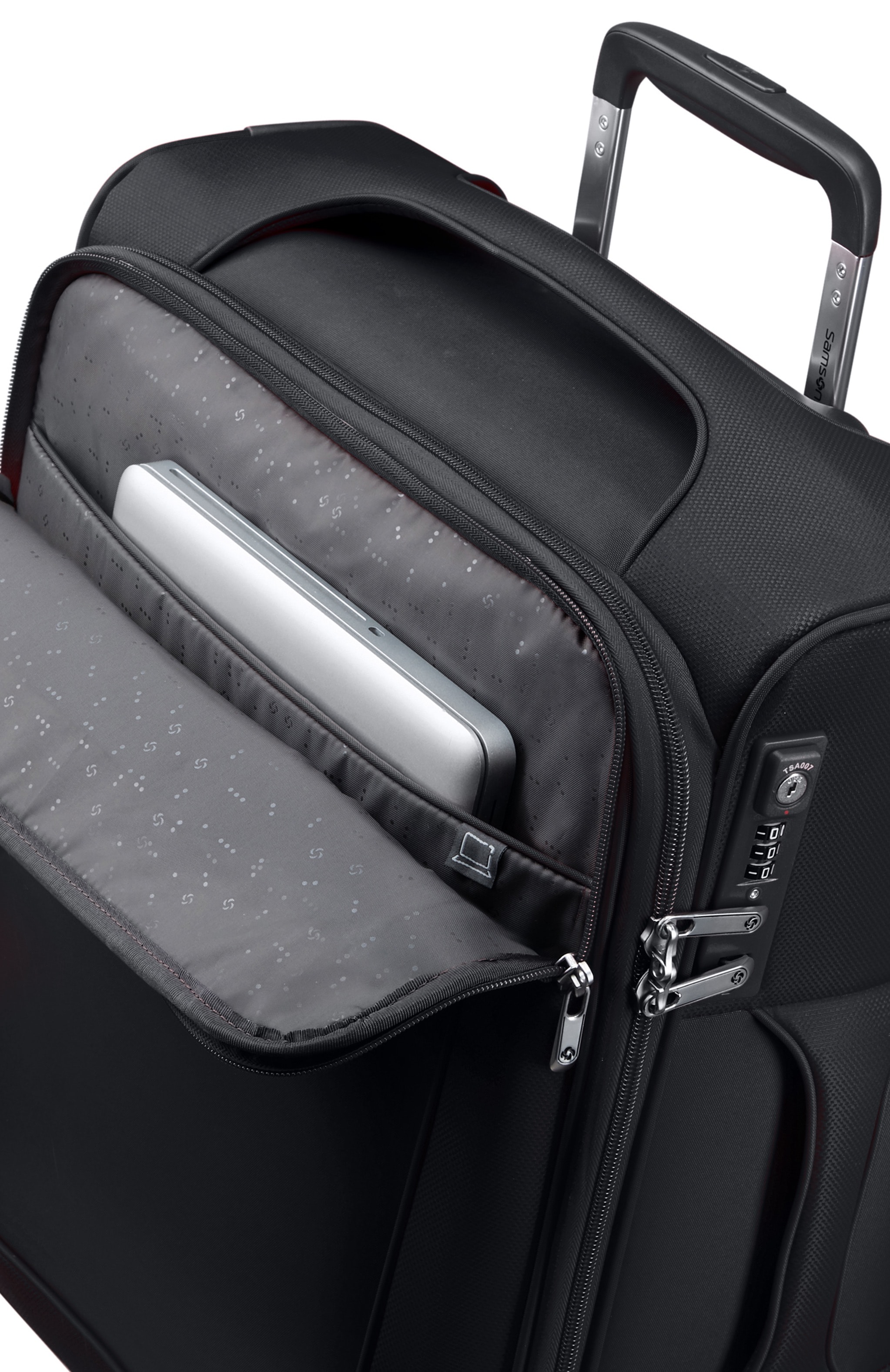 Samsonite Weichgepäck-Trolley »D'LITE, verschiedene Größen und Farben«, 2 Rollen, Reisekoffer Weichschalenkoffer TSA-Zahlenschloss im klassischen Design