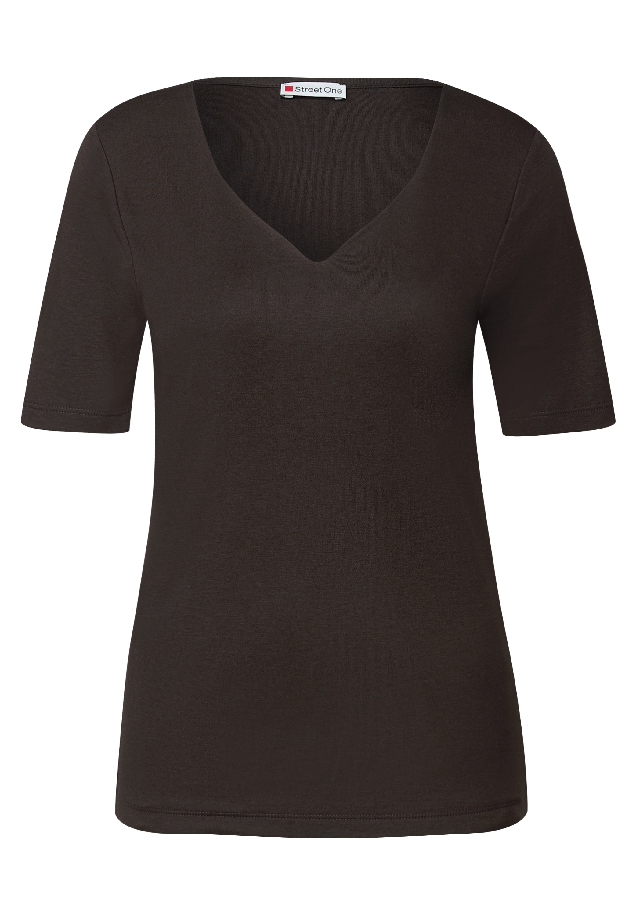STREET ONE T-Shirt, mit Herzausschnitt