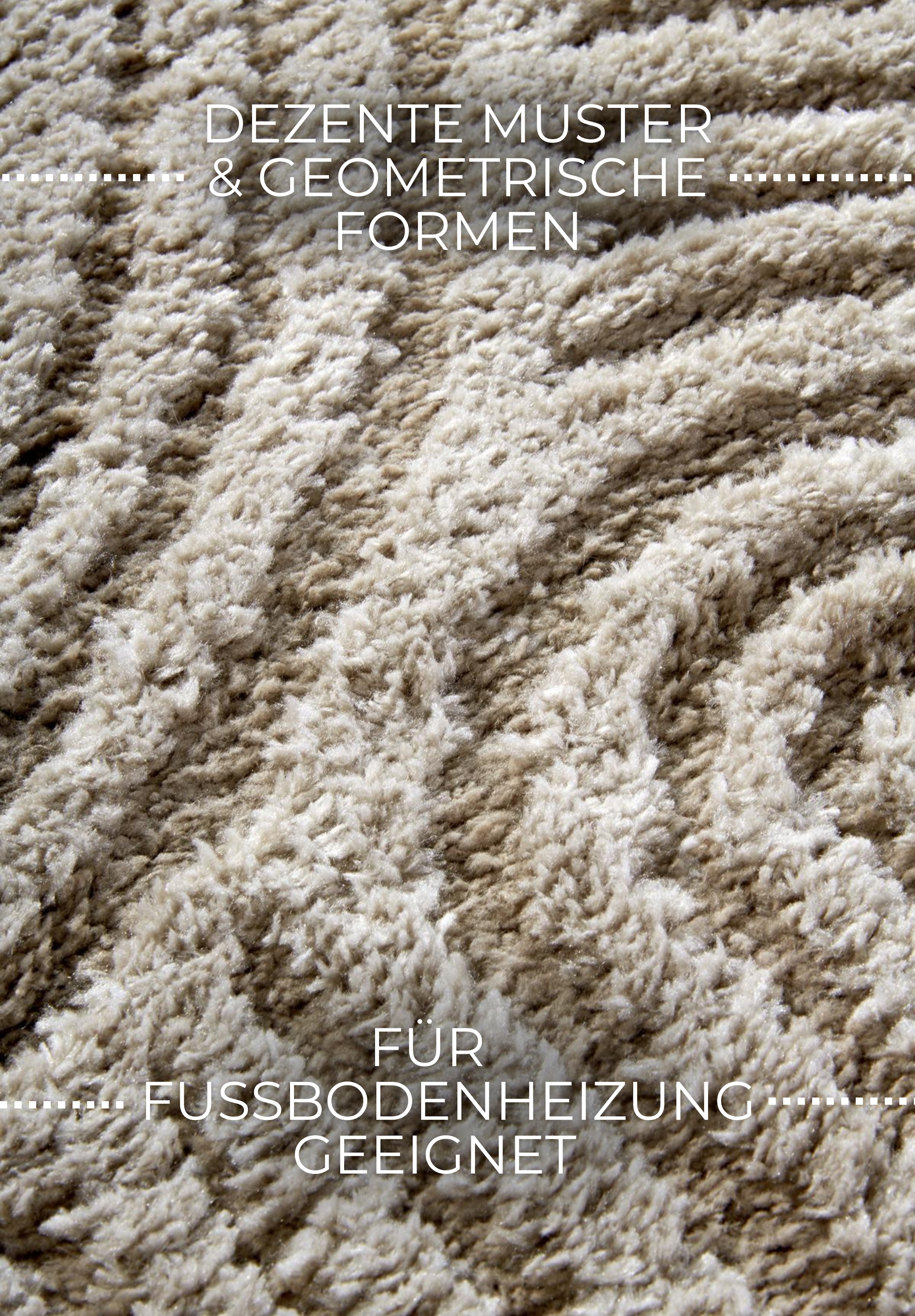 ELLE DECORATION Designteppich »Chappe«, rechteckig, 18 mm Höhe, Shaggy, Läufer, flauschig, weich, Langflor, modern, Hoch Tief Effekt