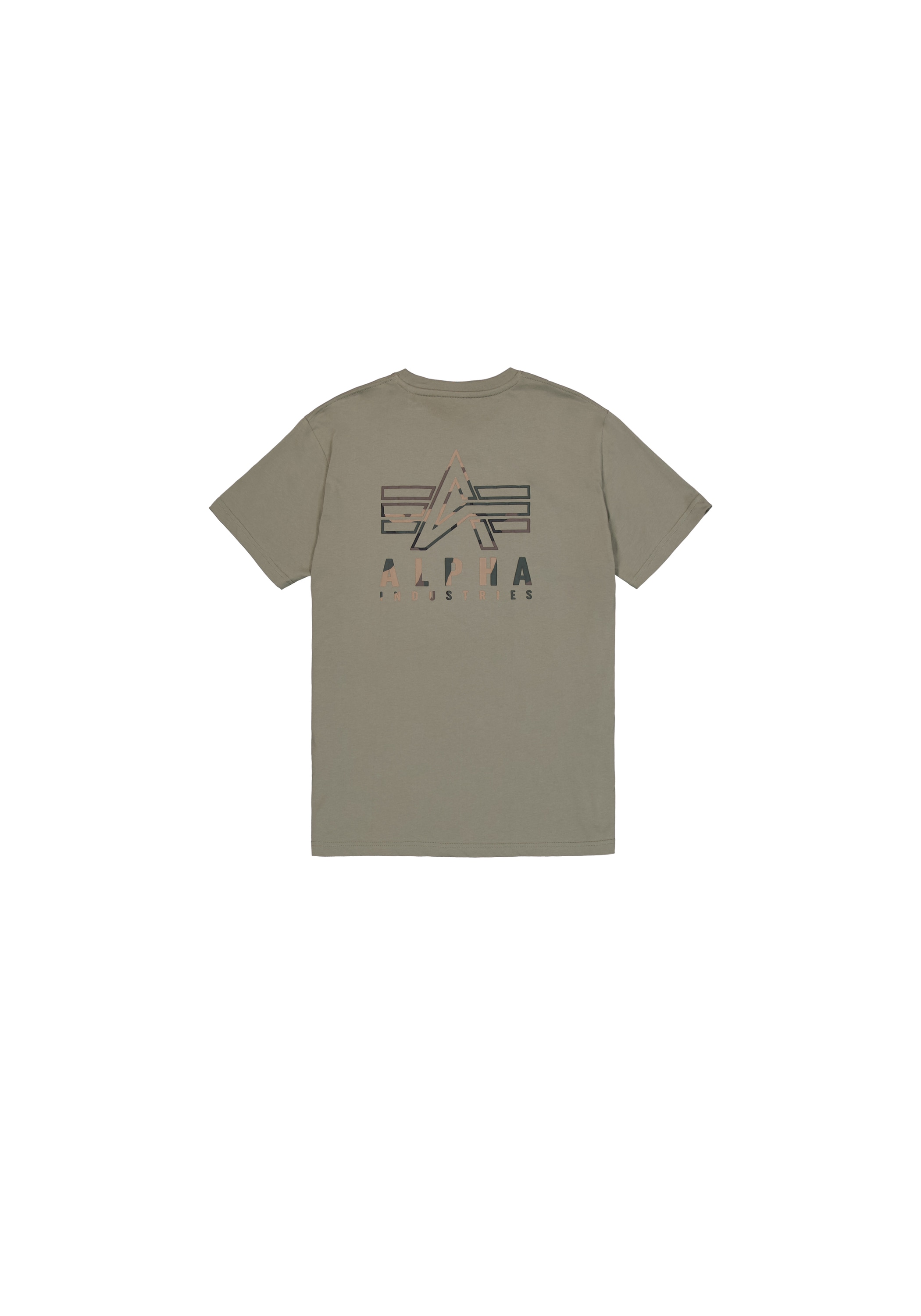 Alpha Industries T-Shirt »Camo Logo Puff Print Backprint T-Shirt«