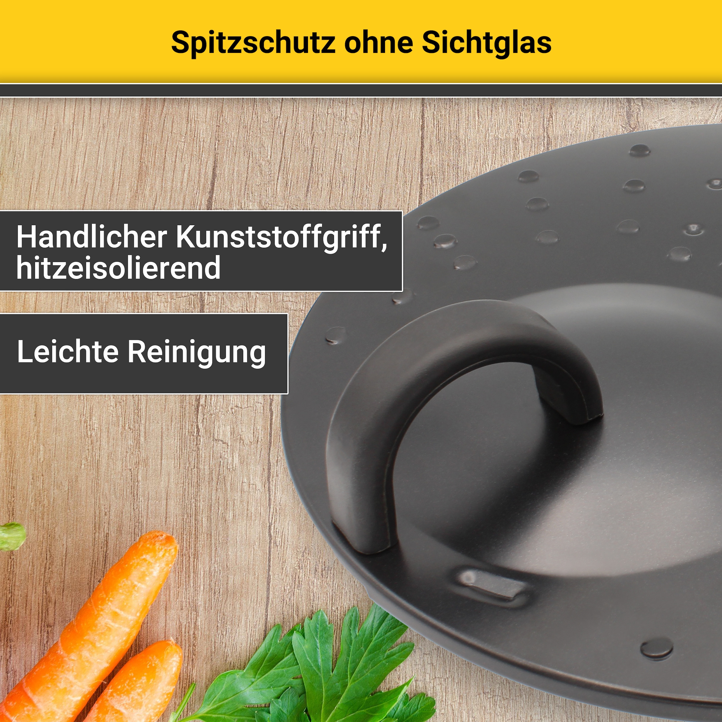 Krüger Spritzschutzdeckel Ø 31 cm, universell einsetzbar