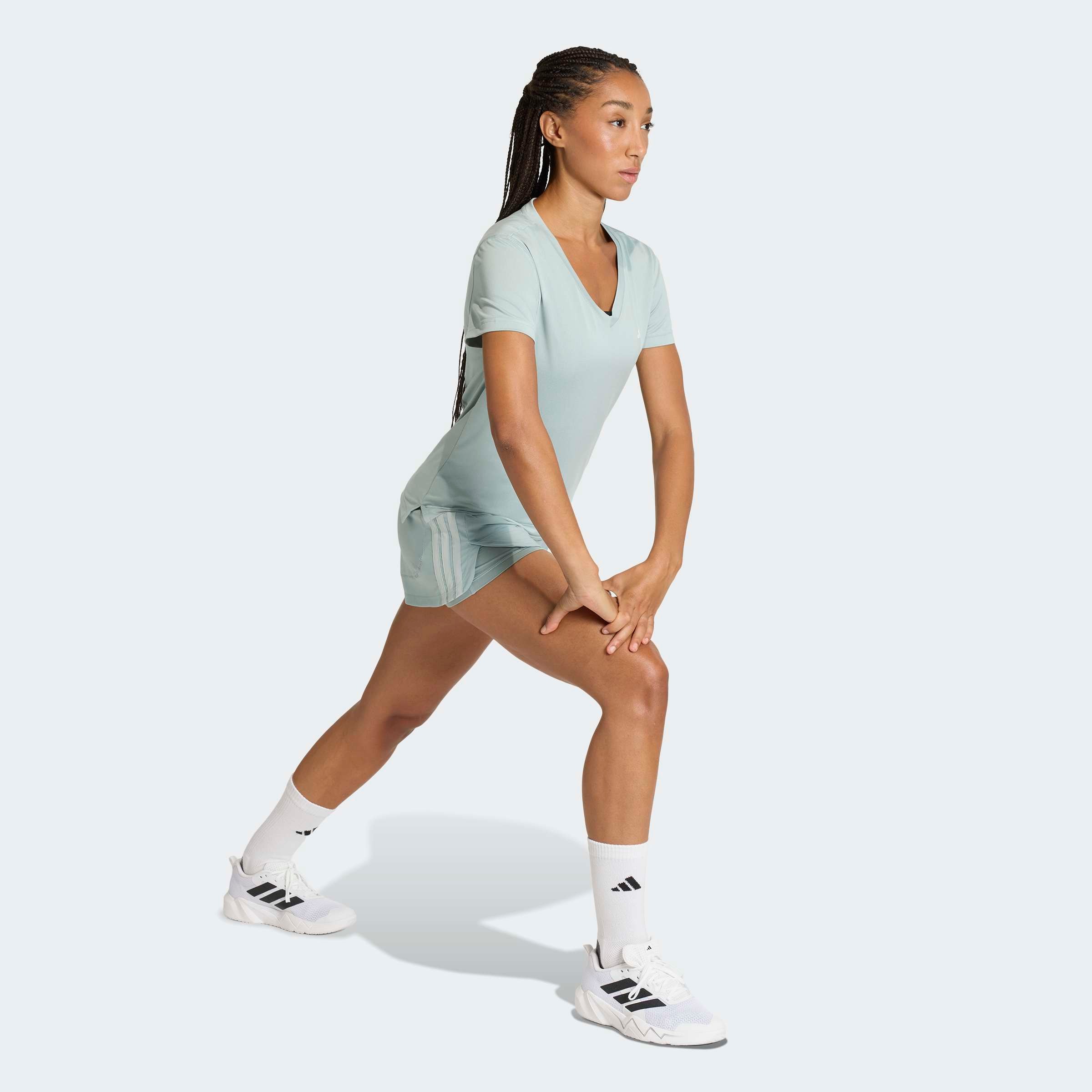 adidas Performance T-Shirt »ADIDAS WORKOUT ESSENTIALS MIT V-AUSSCHNITT«