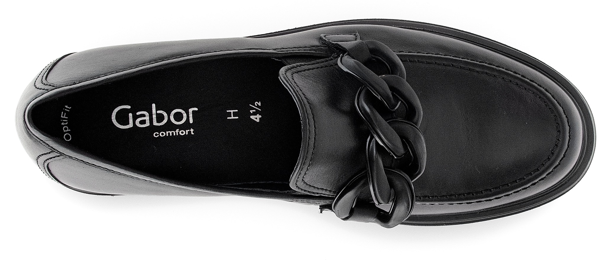 Gabor Loafer »Davos«, Businessmode, Slipper, Schlupfschuh, Halbschuh, Weite H (sehr weit)