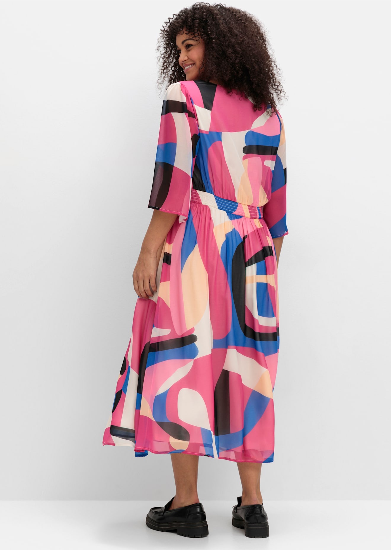 Sheego Chiffonkleid »Kleid«