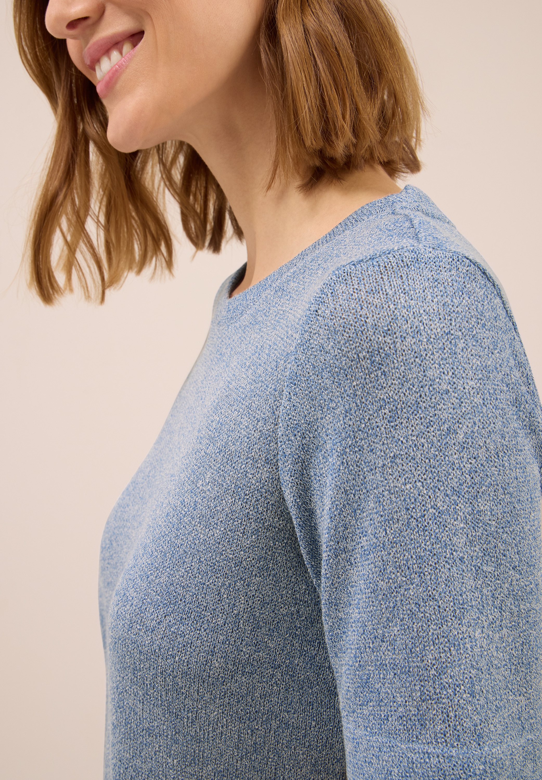 Cecil T-Shirt, in feiner Strick Optik