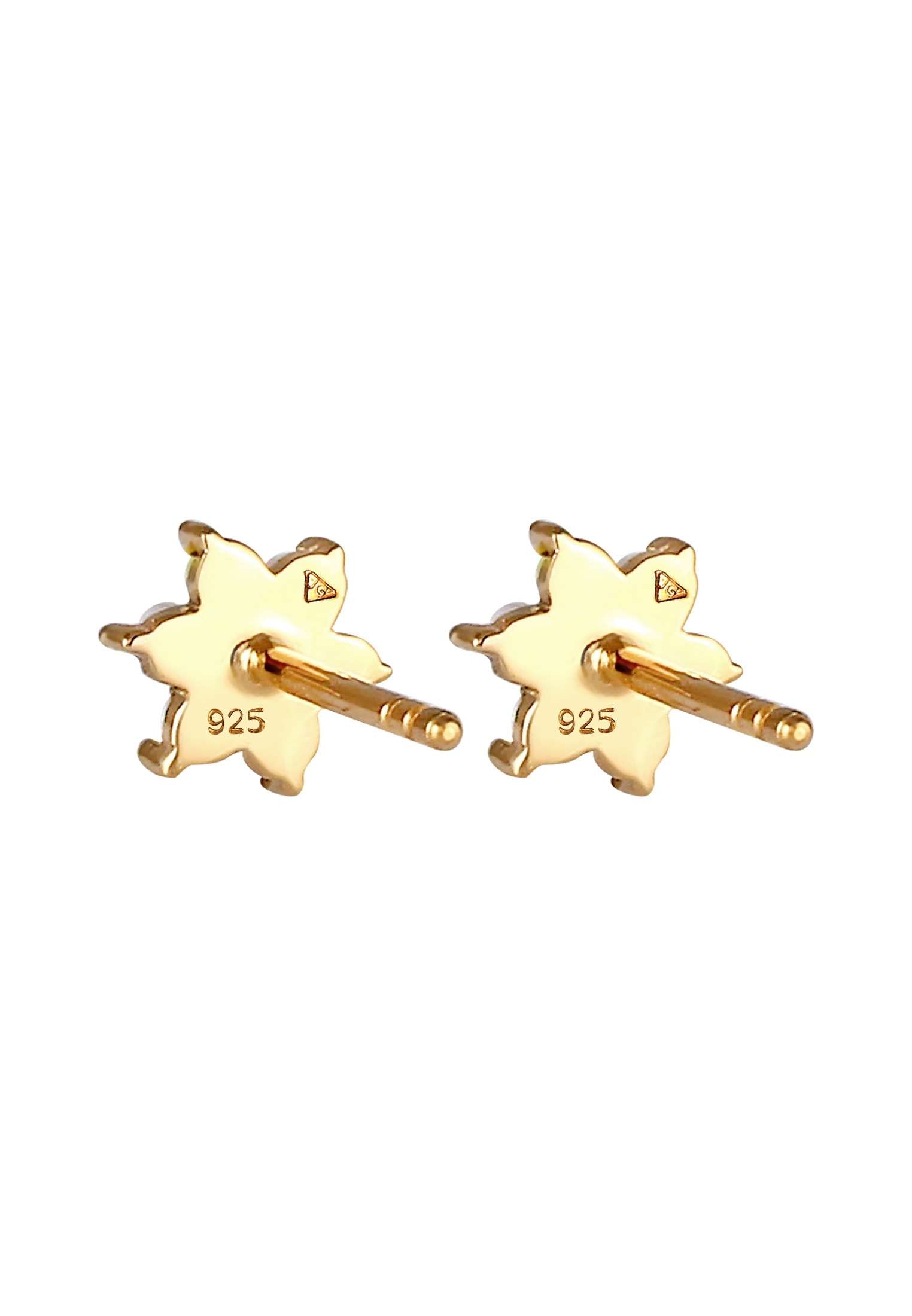 Elli Paar Ohrstecker »Ohrringe Kinder Blüte Synth. Opal Zirkonia 925 Silber«