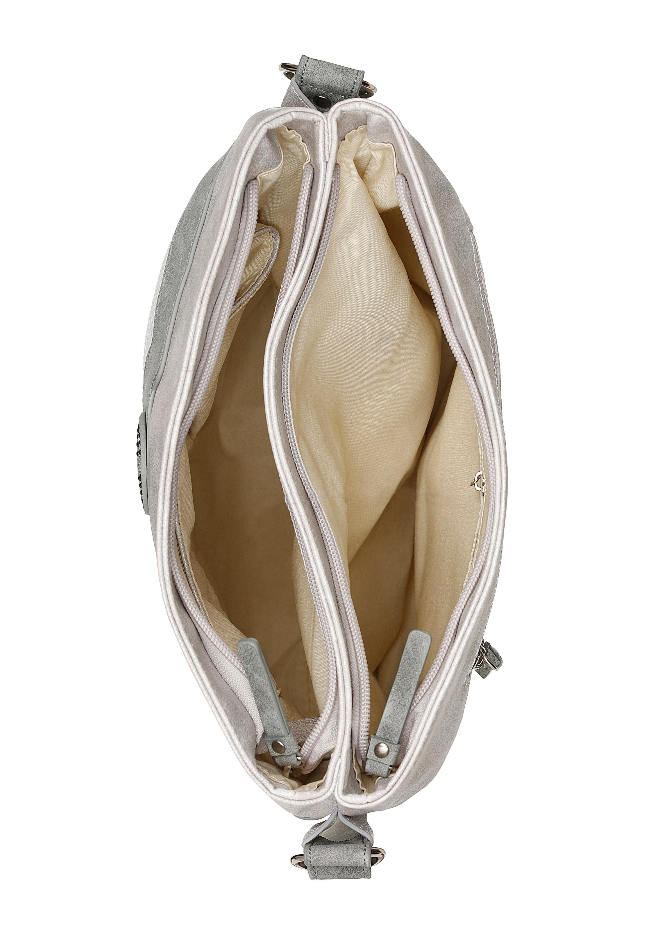 Rieker Umhängetasche, Schultertasche, Damen-Tasche mit praktischem Reißverschluss-Rückfach