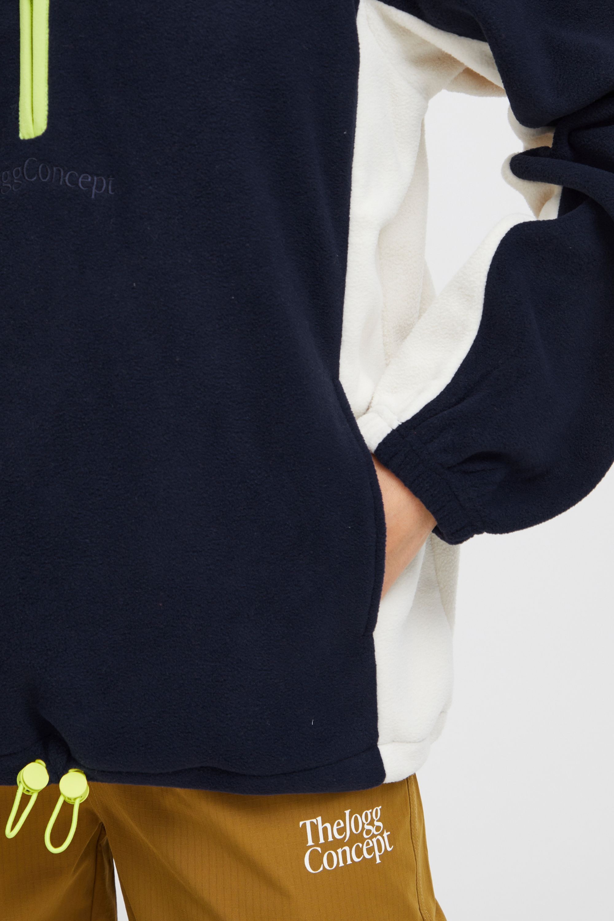 TheJoggConcept Fleecejacke »Fleecejacke JCClara«, ohne Kapuze