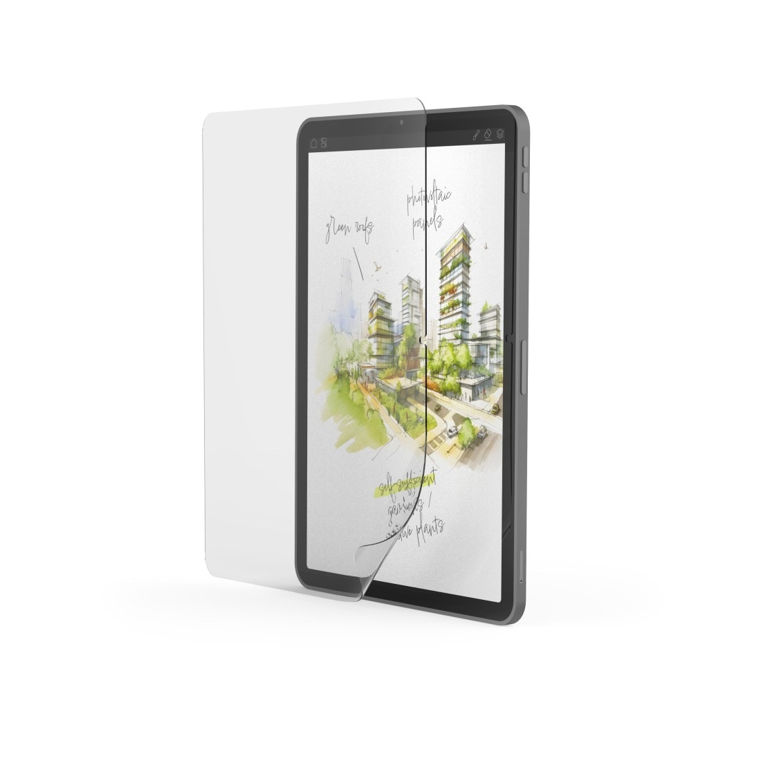 Hama Displayschutzglas »Displayschutzfolie für Apple iPad Air 11 Zoll, Paperlike Schreibfolie« für Apple iPad Air 11" (2024/2025/2026) Paperlike Oberfläche, 0,13 mm dünn, vollflächig haftend, flexibel
