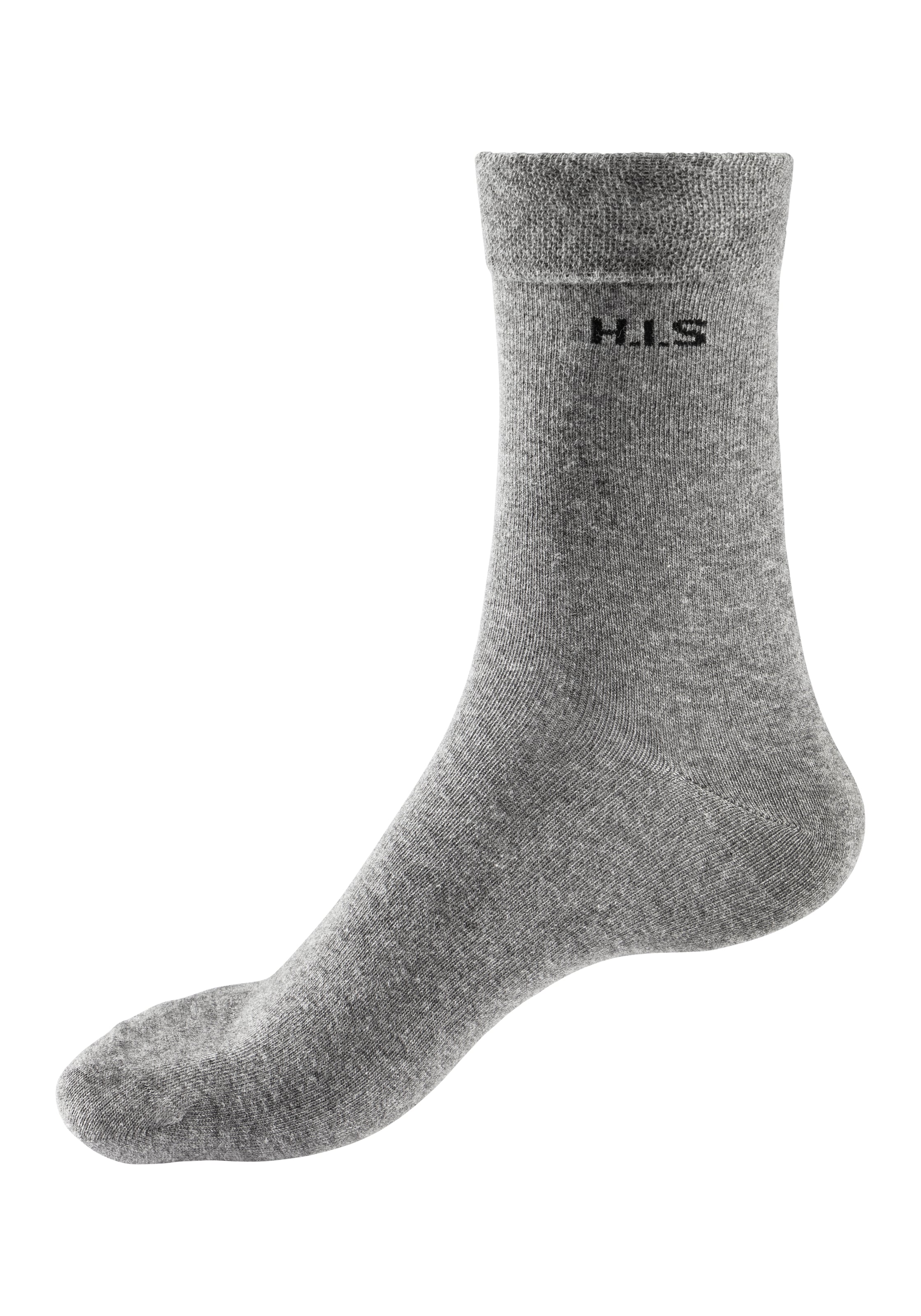 H.I.S Socken, (Packung, 4 Paar), mit druckfreiem Bündchen
