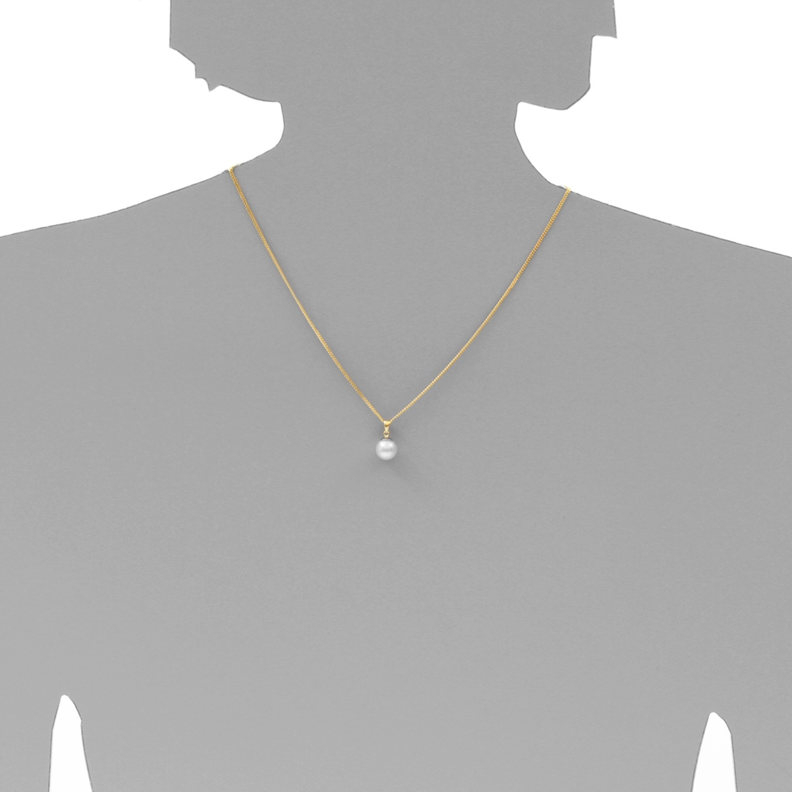 OSTSEE-SCHMUCK Kettenanhänger »- Ingrid 8 - Gold 585/000 - Zuchtperle«