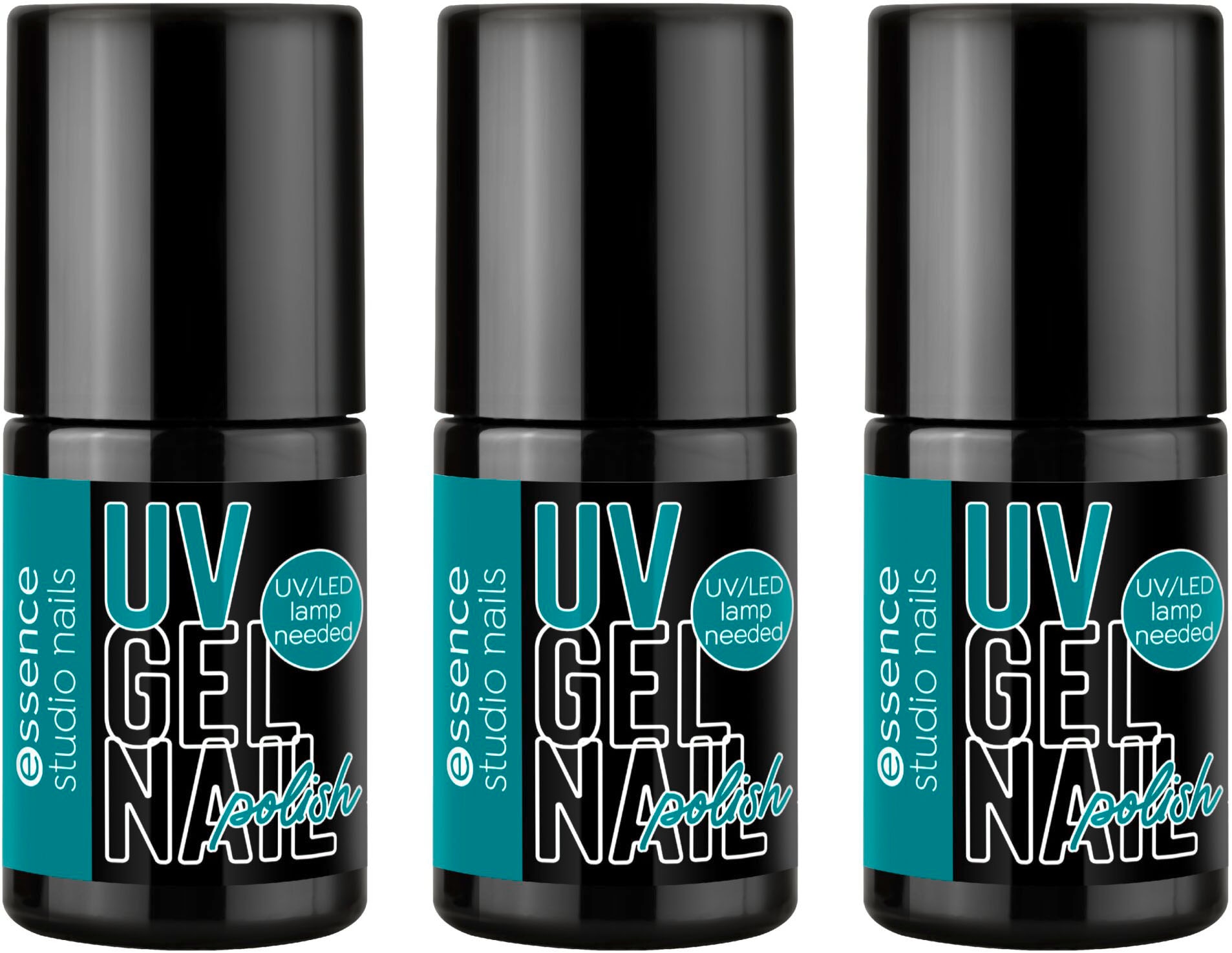 Essence Nagellack »studio nails UV GEL NAIL polish«, (Set, 3 tlg.), mit langanhaltendem Finish