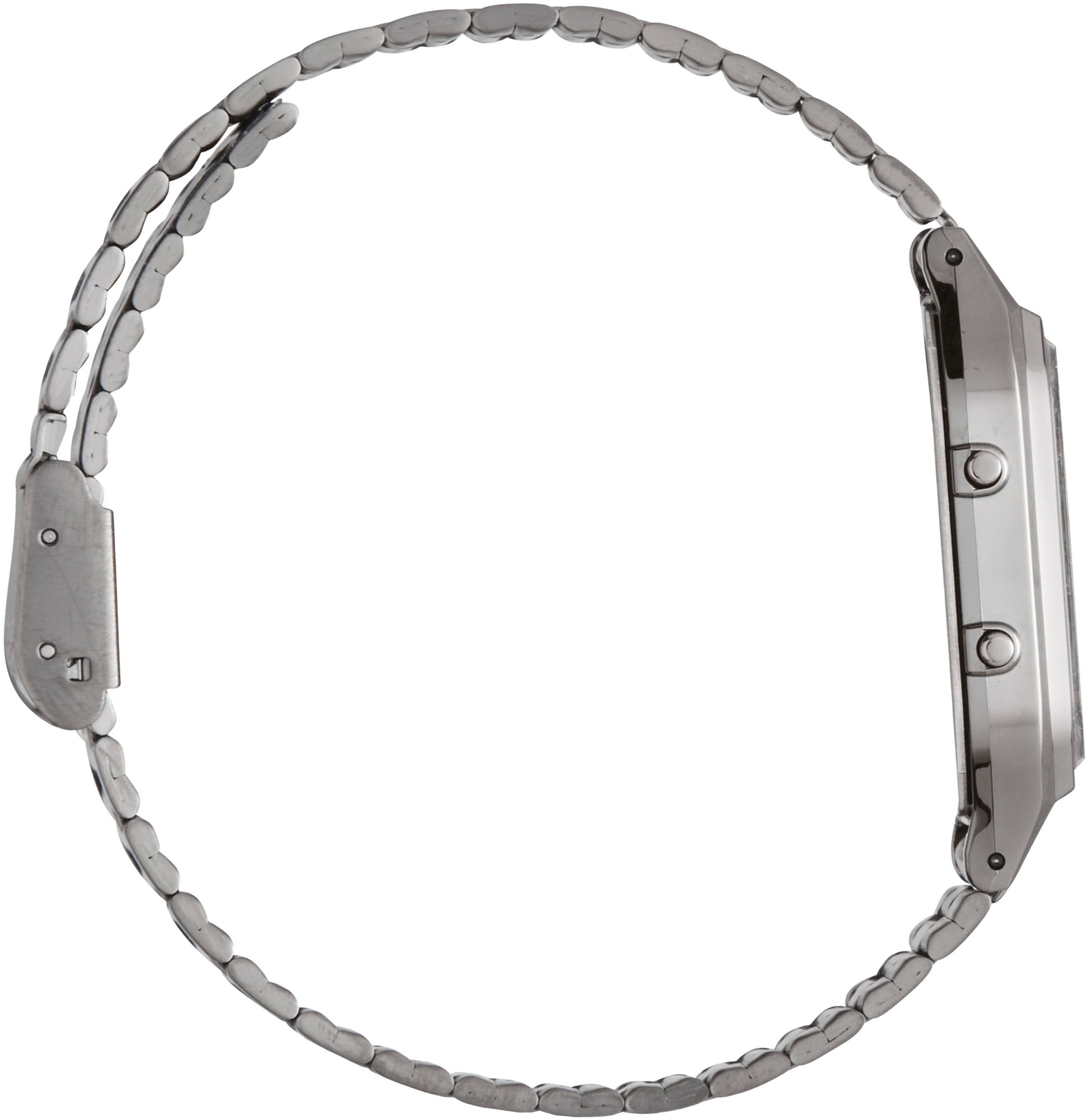 CASIO VINTAGE Chronograph, Quarzuhr, Armbanduhr, Damenuhr, Herrenuhr, Edelstahlband,Digitaluhr