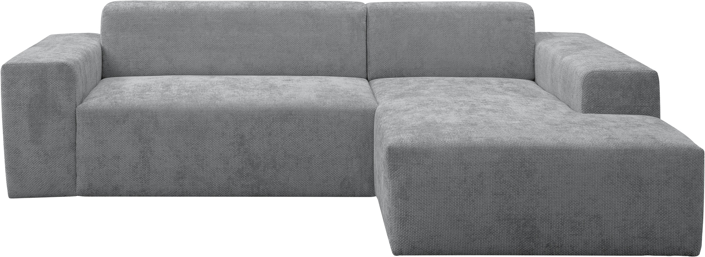WERK2 Ecksofa »Zeus-L modern und zeitlos, Breite 253cm, bequemes Sofa«, Curvy Trend Ecksofa mit urbaner Optik