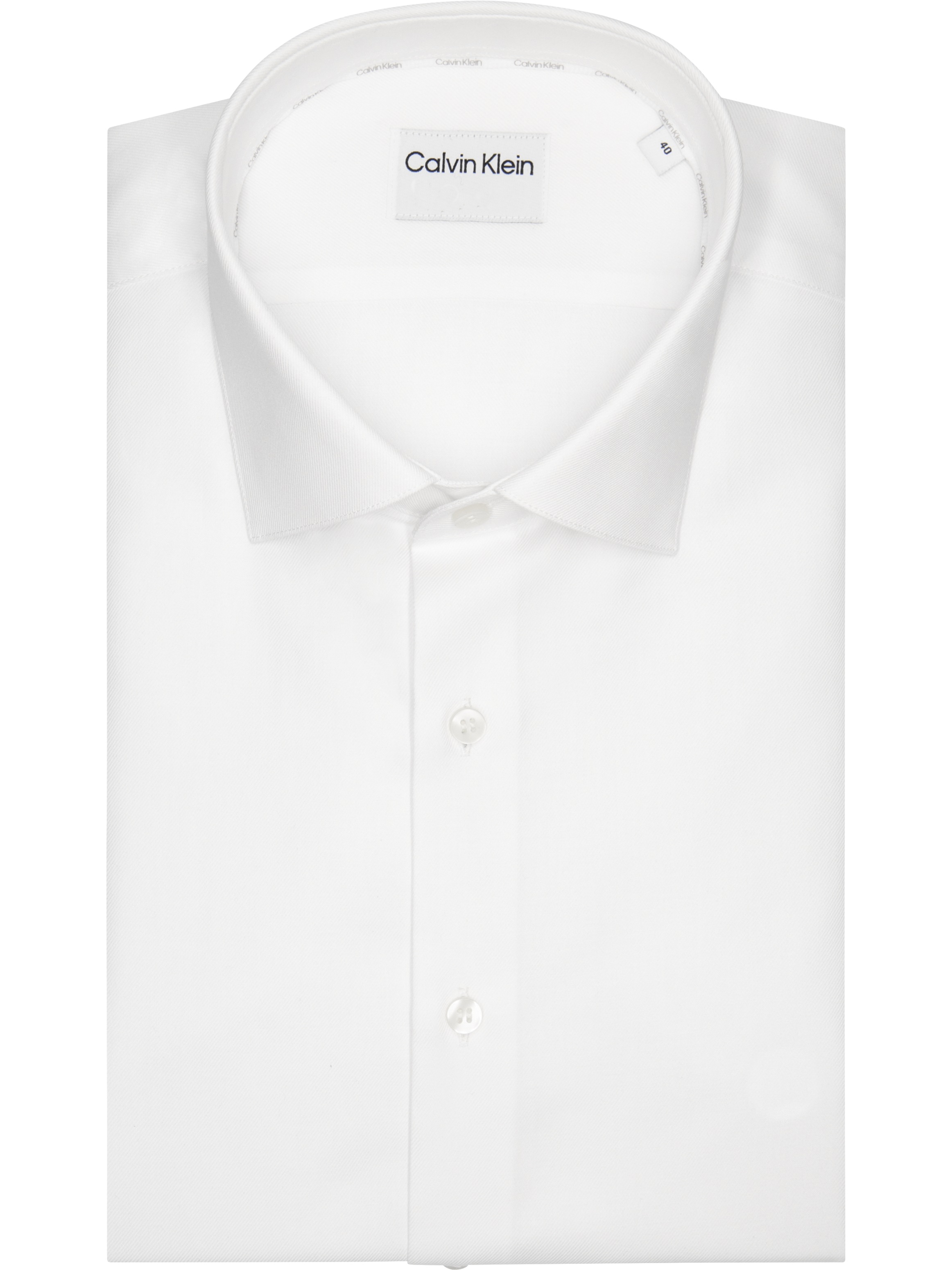 Calvin Klein Businesshemd »REG ESNTL POPLIN STR SLD« Regular fit, mit Rundhalsausschnitt