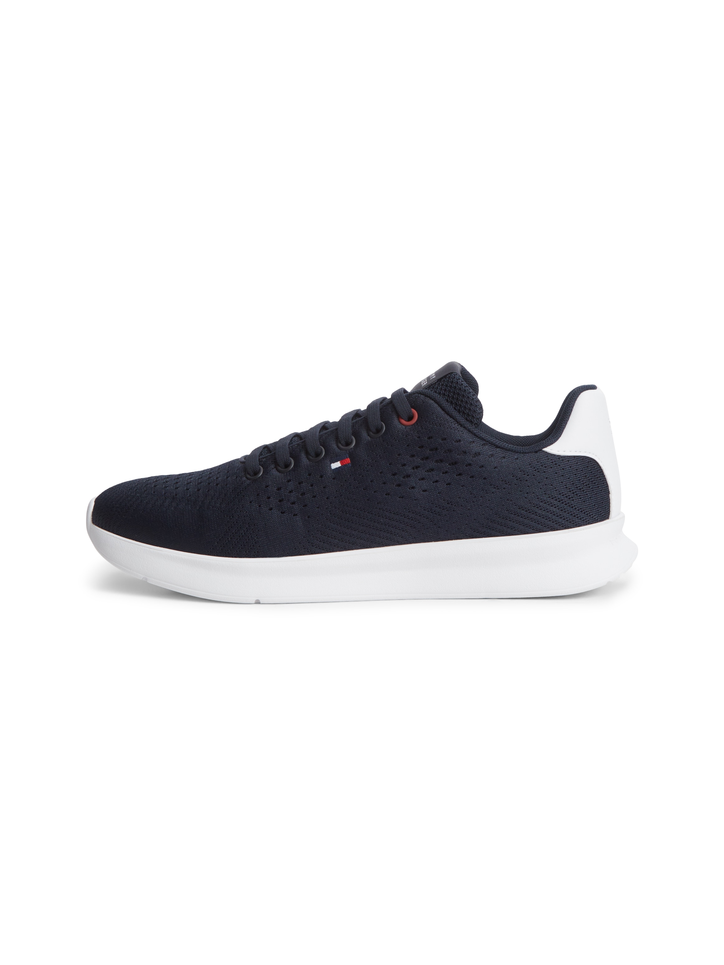 Tommy Hilfiger Sneaker »LIGHTWEIGHT RUNNER KNIT«  Freizeitschuh, Halbschuh, Schnürschuh mit seitlicher Logo-Flagg