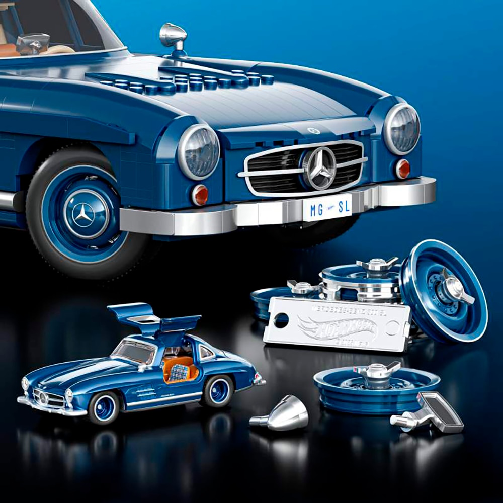 Mattel® Modellbausatz »Mattel Brick Shop Hot Wheels, PREMIUM SERIES MERCEDES-BENZ«, (1600 St.), 1:12