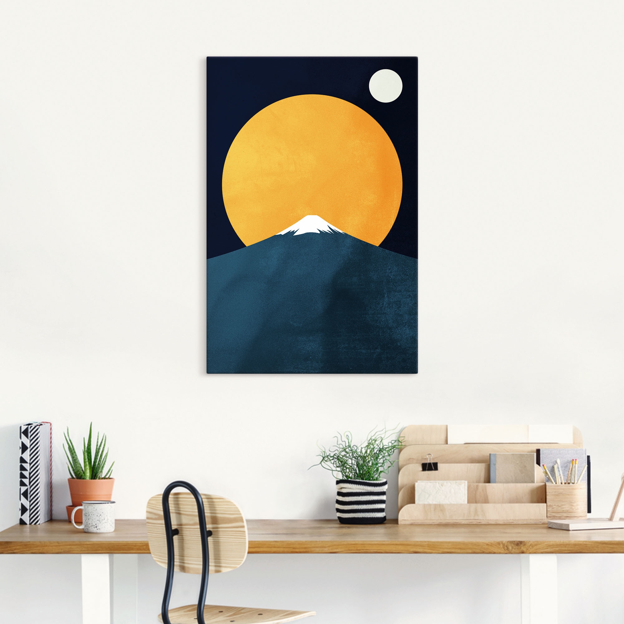 Artland Leinwandbild »Himalaya bei Nacht«, Berge & Alpenbilder, (1 St.), auf Keilrahmen gespannt