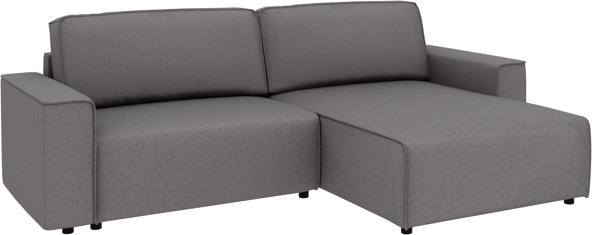 INOSIGN Ecksofa »Chance, Recamiere beidseitig montierbar, Schlaffunktion, Breite 265 cm«, in Struktur LUMOS, mit Schlaffunktion und Bettkasten