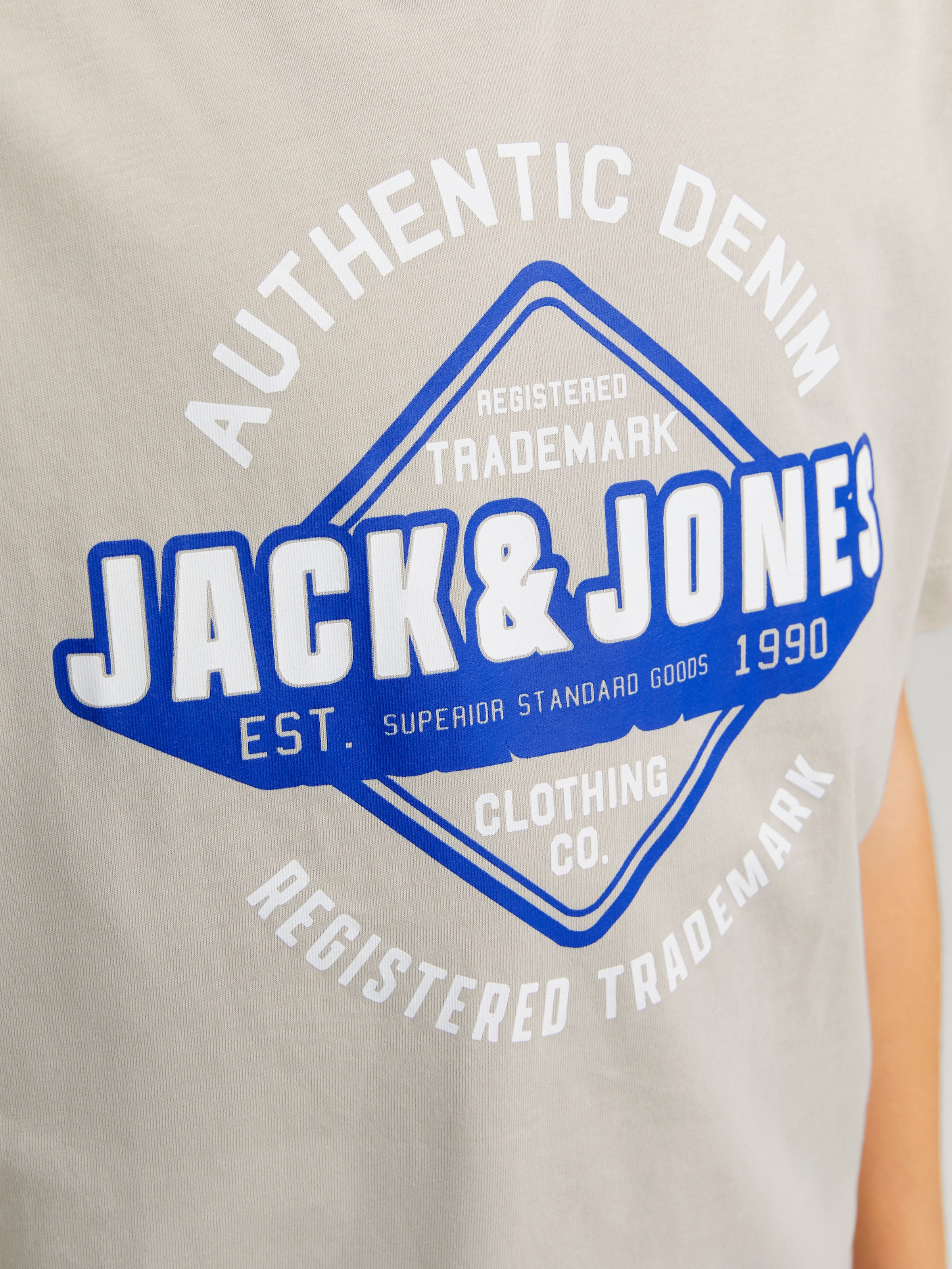 Jack & Jones Junior Rundhalsshirt »JJELOGO TEE SS O-NECK 2 COL S NOOS JNR«