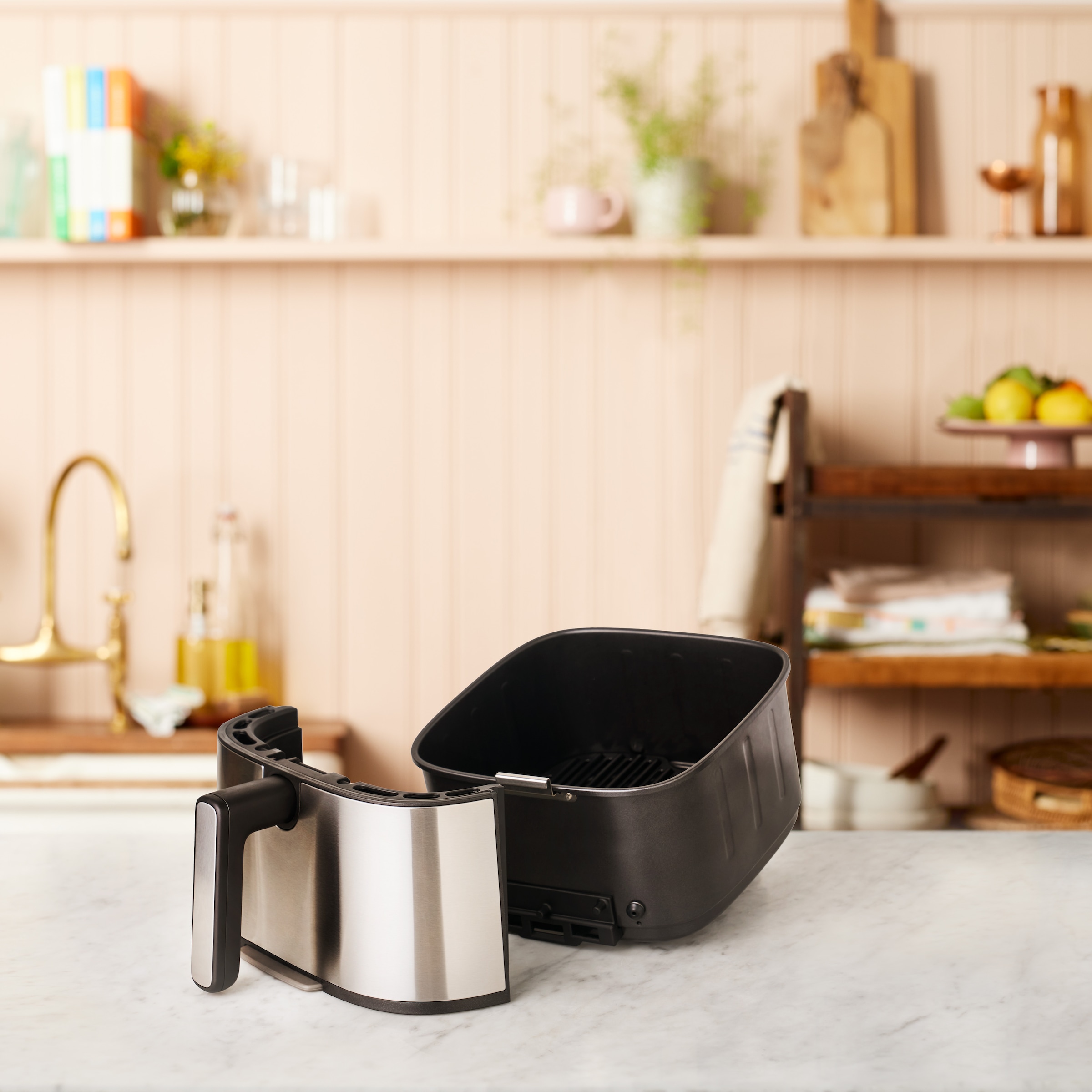 Tefal Heißluftfritteuse »Jamie Oliver by Tefal EY55JD Easy Fry Silence Deluxe«, 1670 W, 10 voreingestellte Programme, digitaler Touchscreen, EY55JD