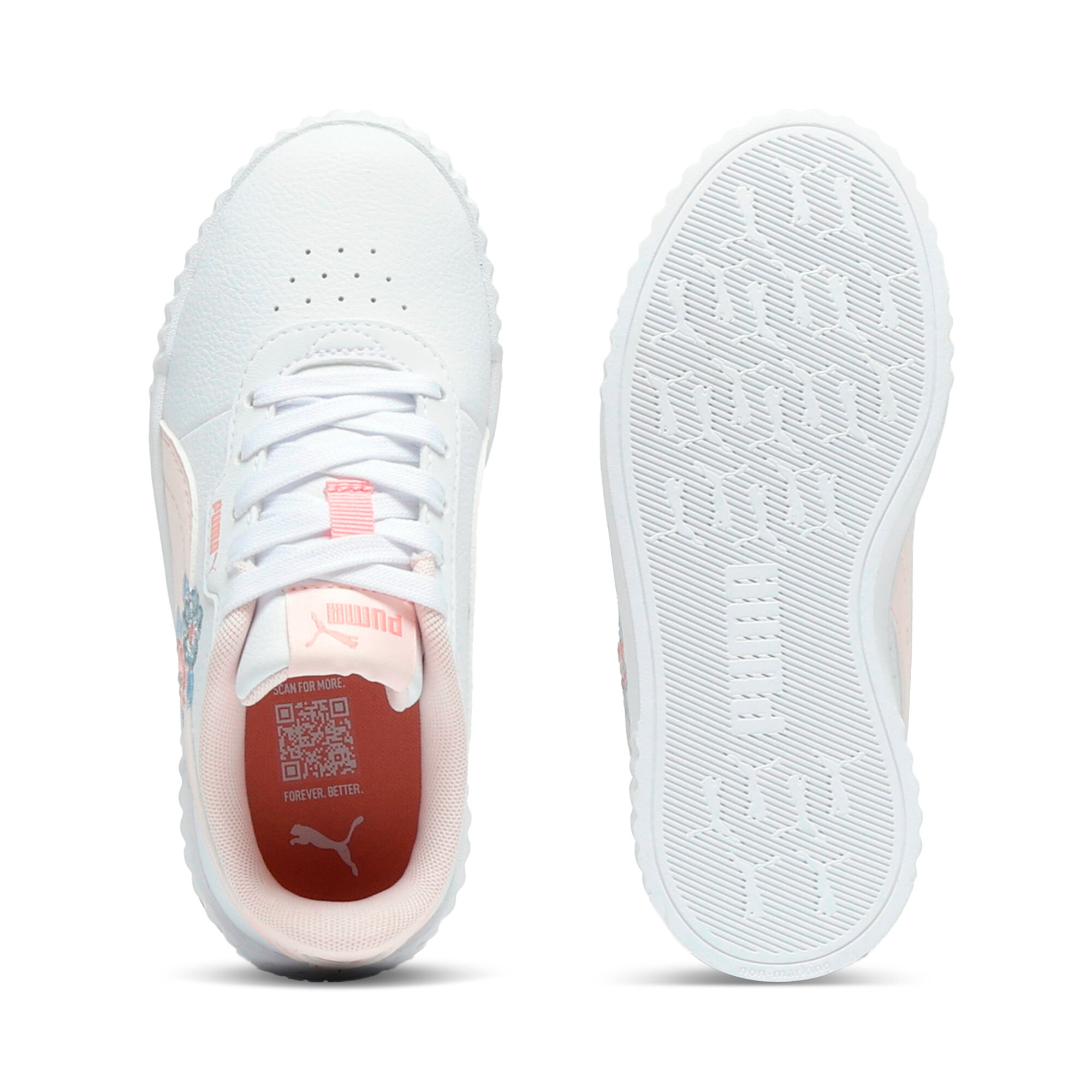 PUMA Sneaker »CARINA 3.0 FLORAL PS«  mit Schnürverschluss, atmungsaktives Innenmaterial aus Textil