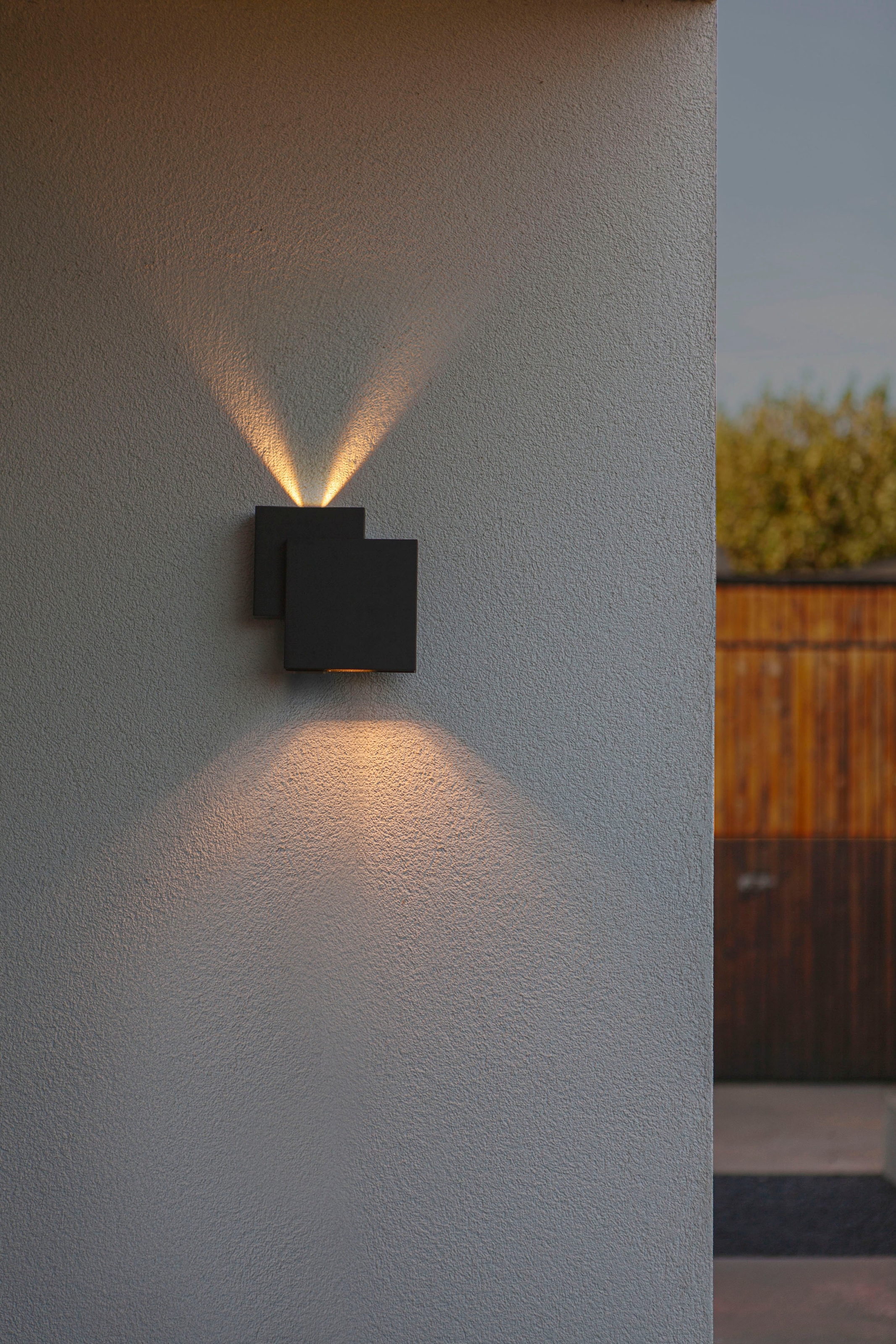 LUTEC LED Außen-Deckenleuchte »RIALTO«, Leuchtmittel LED-Modul | LED fest integriert, einzigartiges Design, direktes & Indirektes Licht