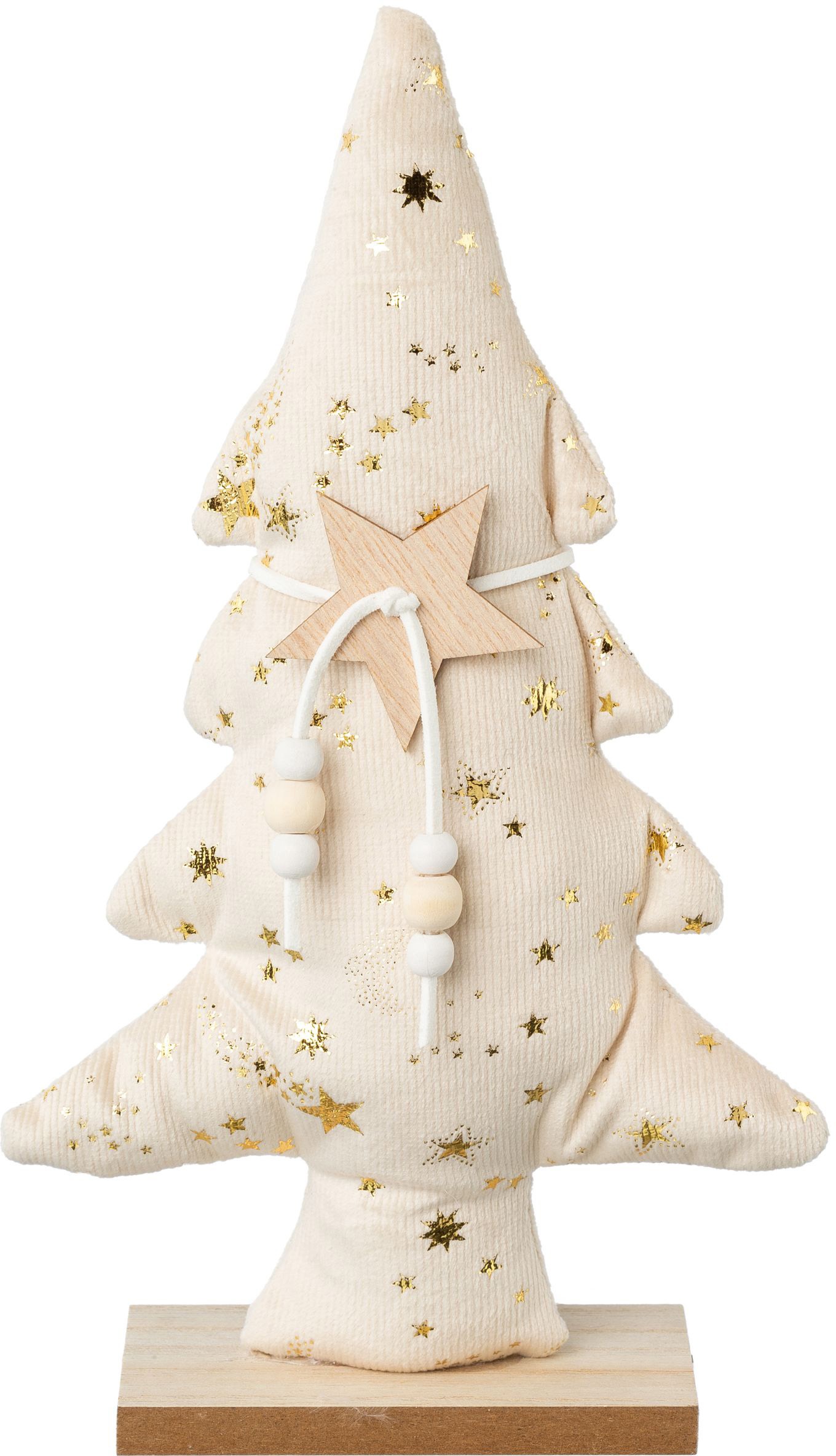 Creativ deco Dekobaum »Weihnachtsdeko«, aus Samtstoff mit Applikationen