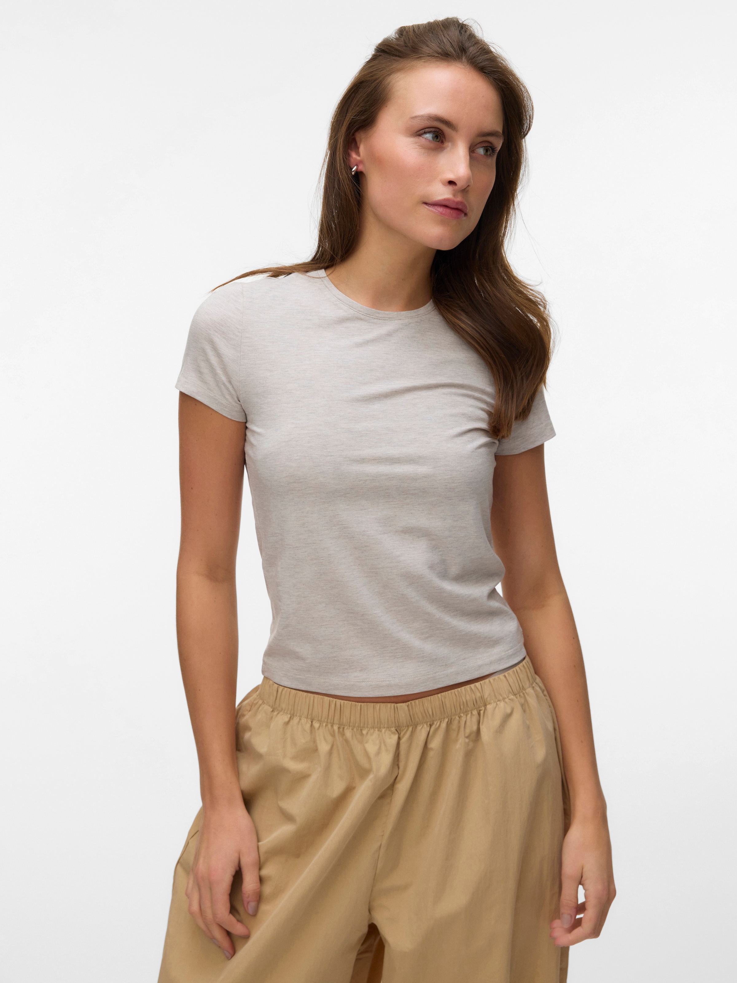 Vero Moda Kurzarmshirt »VMKYLIE SHORT SS TOP JRS NOOS« mit Stretch, Rundhals