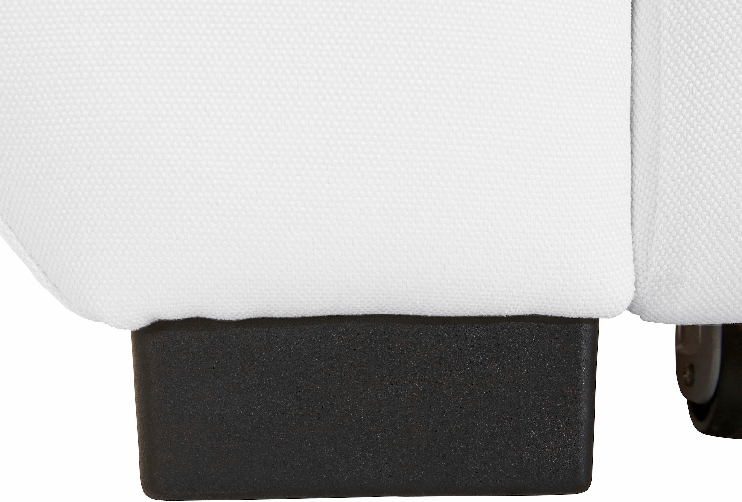 COTTA Polstergarnitur »Speedway L-Form«, (Set), Set bestehend aus: Ecksofa mit Kopfteilverstellung & Hocker