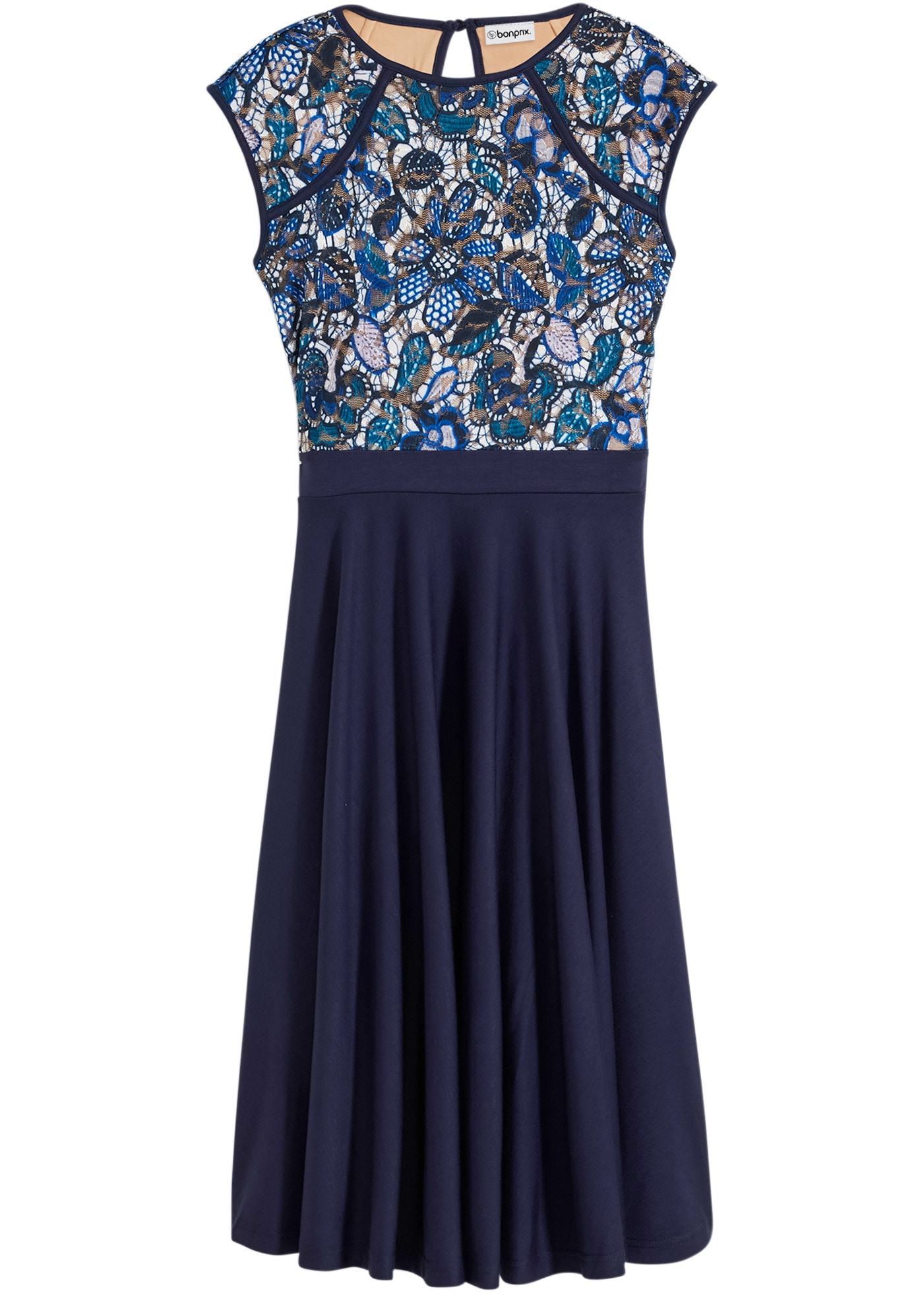 bonprix Midikleid für festliche Anlässe, aus Punto di Roma Material, ärmellos