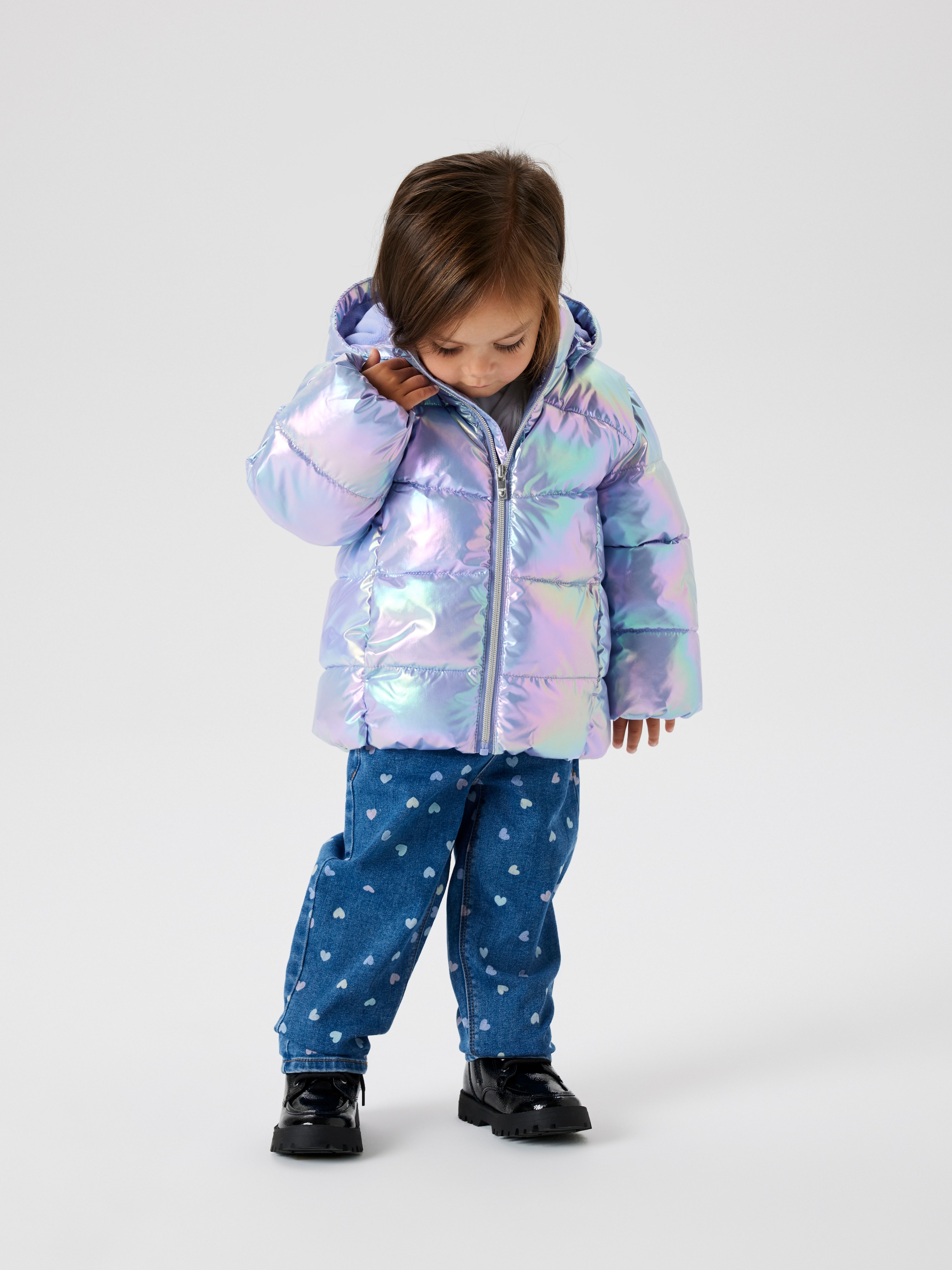 Name It Steppjacke »NMFMOLINA PUFFER JACKET SHINY«, mit Kapuze