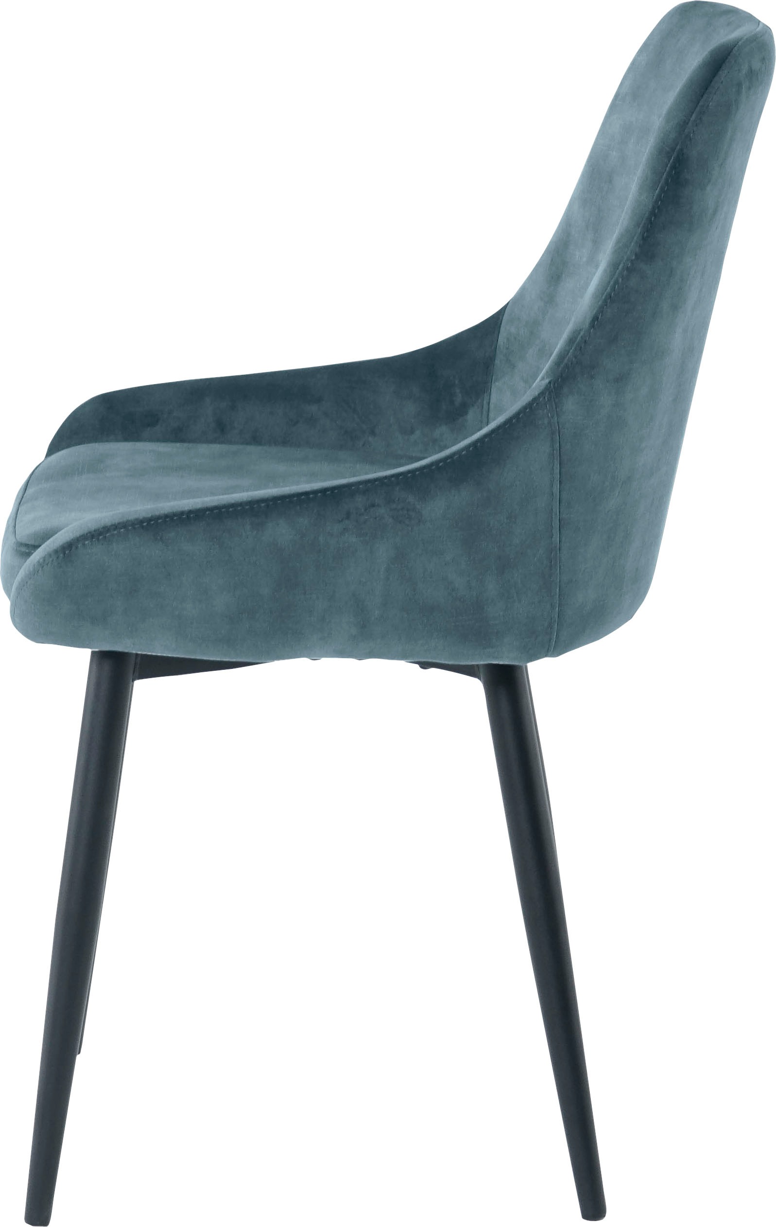 SIT Polsterstuhl, (Set), 2 St., Samt, glamouröser Bezug in Samtoptik