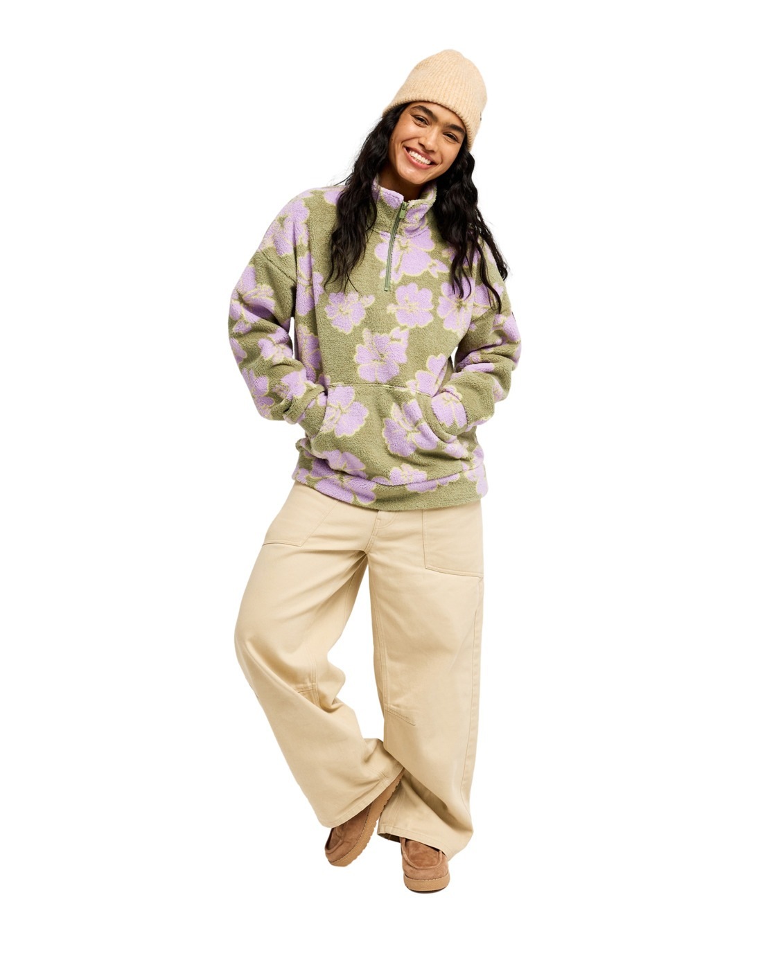 Roxy Strickfleece-Pullover »Live Out Loud«