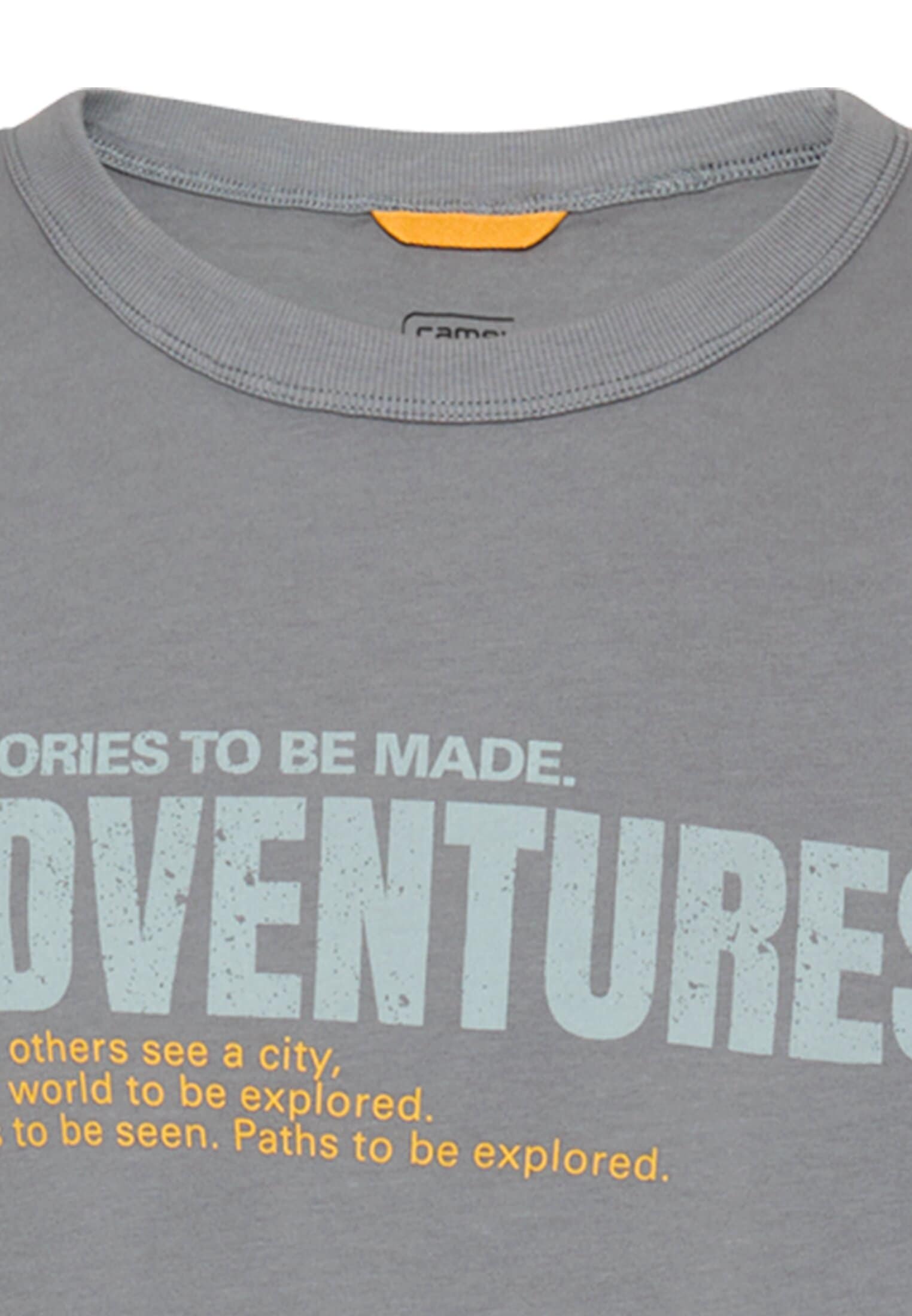 camel active Kurzarmshirt Rundhals mit Frontprint