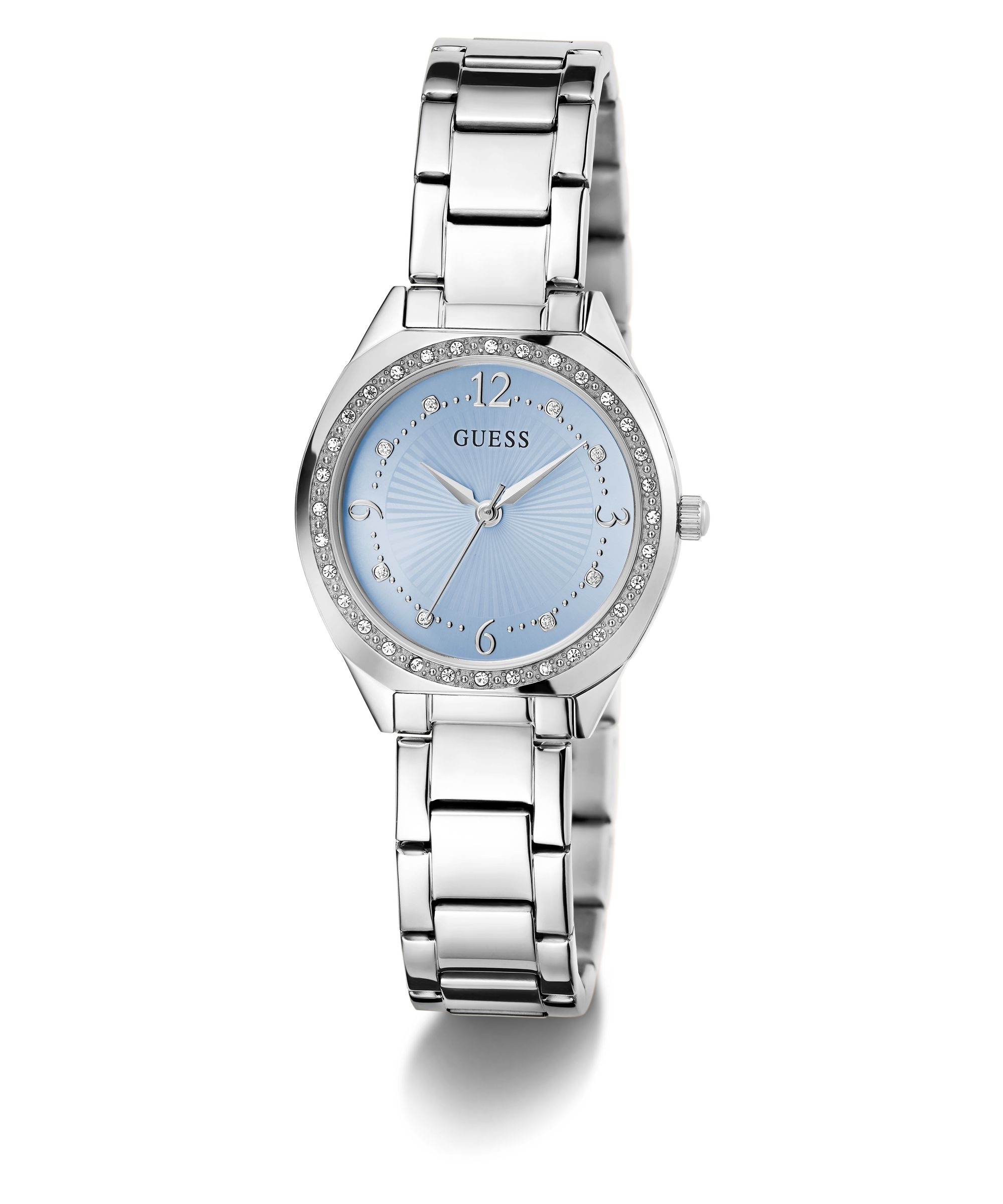 Guess Quarzuhr »GUESS-CHARLOTTE« Armbanduhr, Damenuhr, Edelstahlarmband, analog