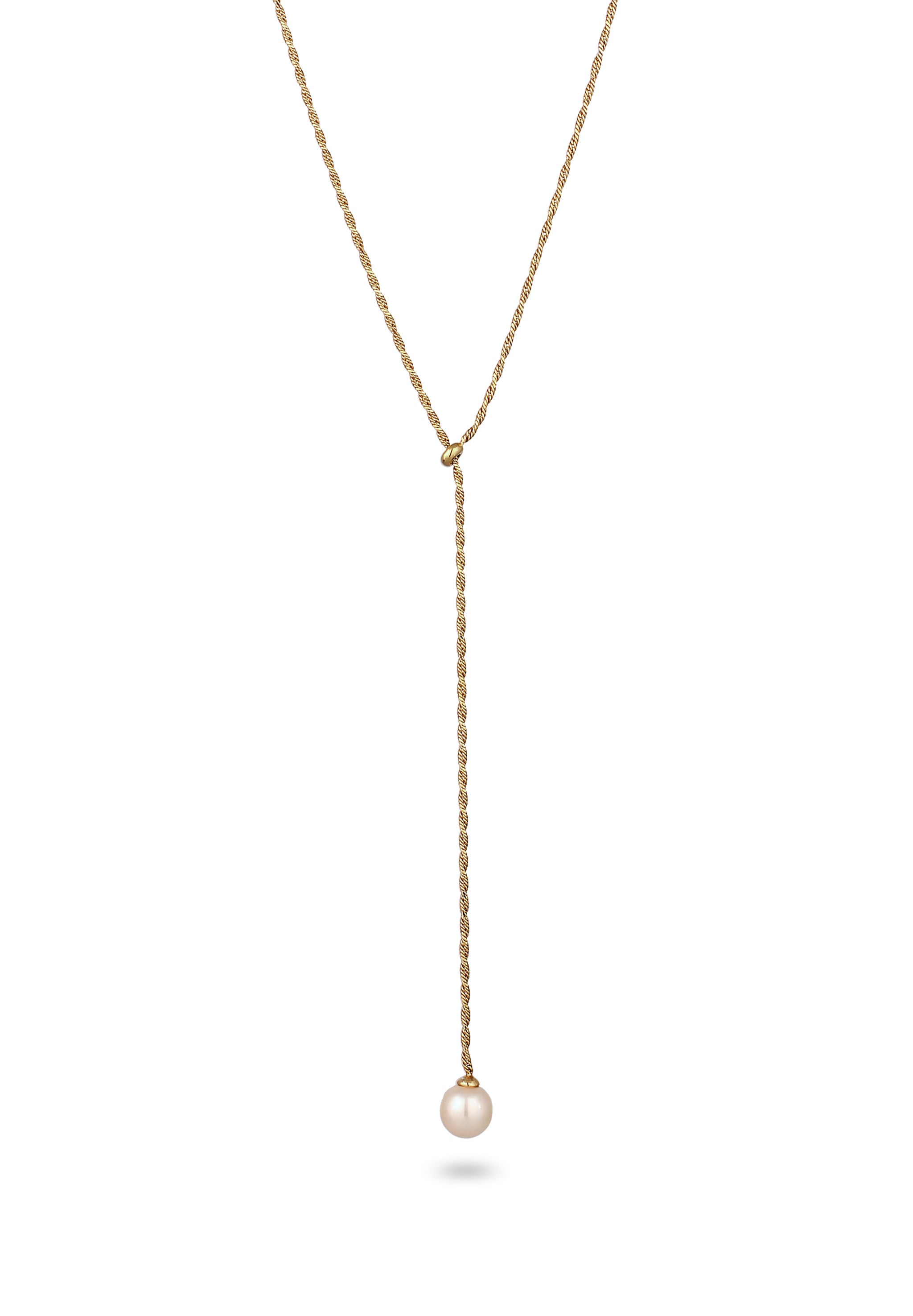 Elli Y-Kette »Halskette Y-Kette mit Perlen von Swarovski® 925 Sterling Silber«