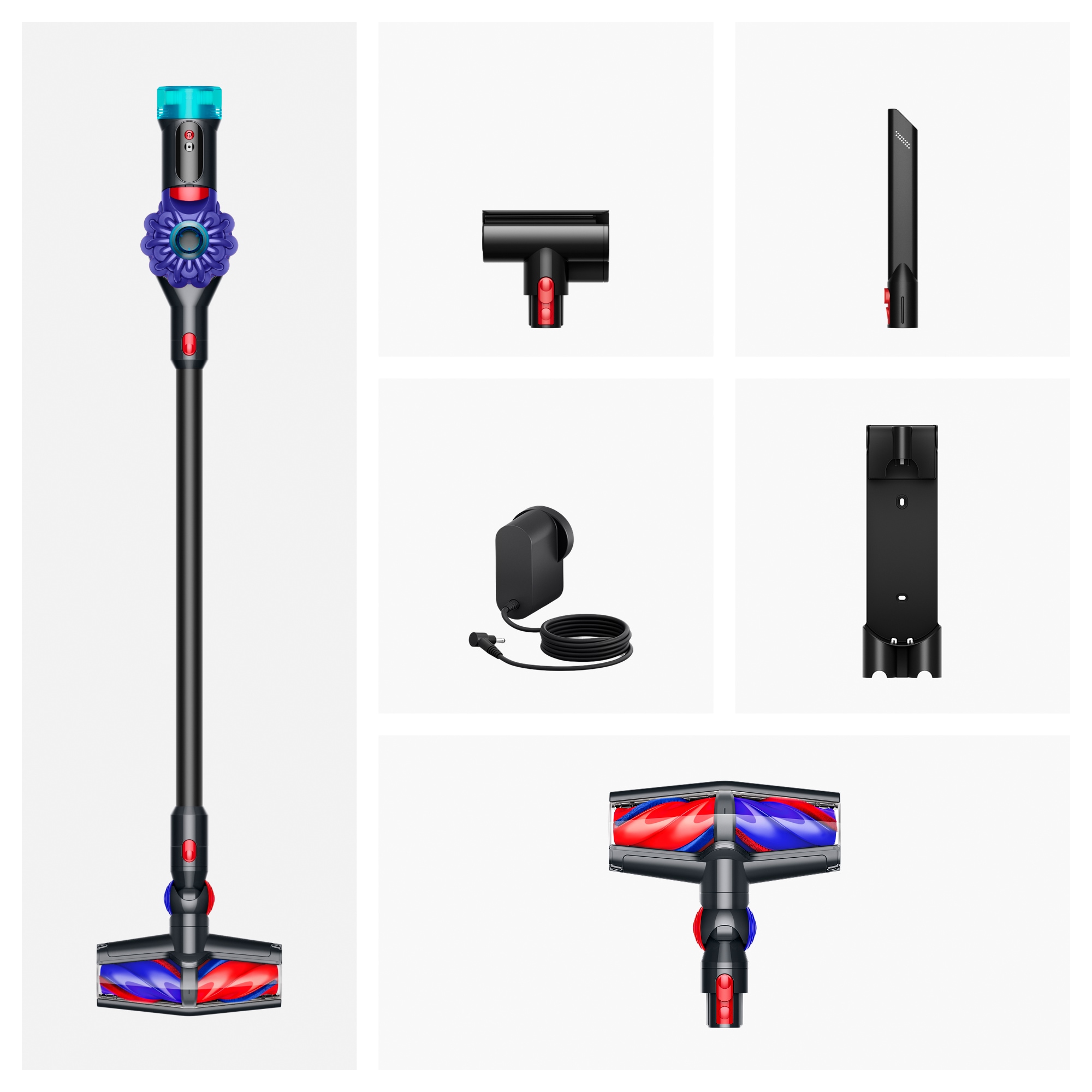 DYSON Akku-Hand-und Stielstaubsauger »Dyson V10 Konical™ Schwarz/Blau«