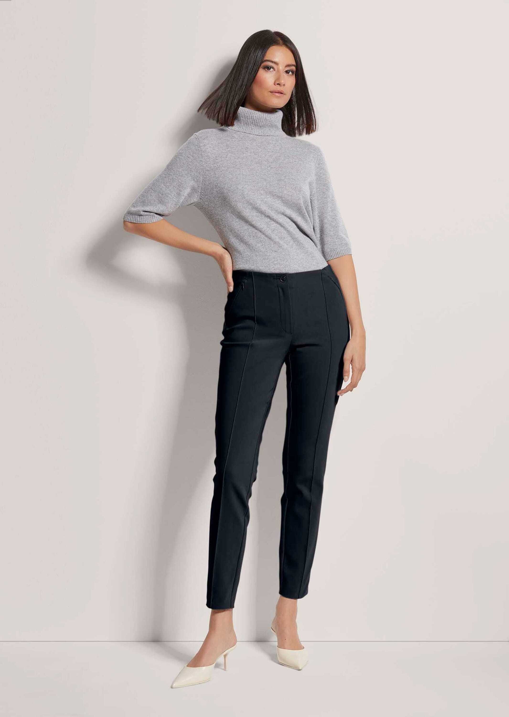 MADELEINE Stoffhose »Hose Schlanke Stretch-Hose mit Biesen«