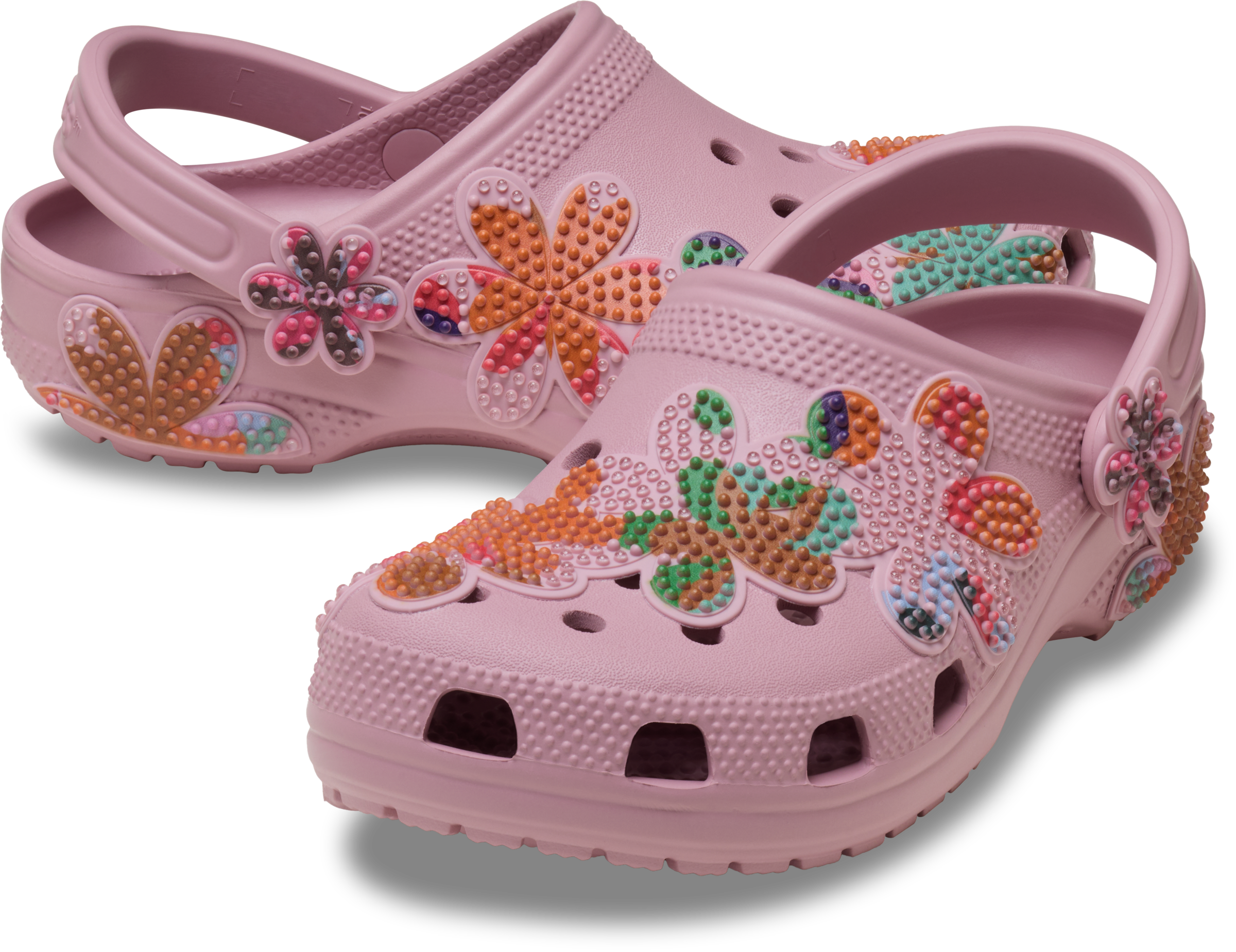 Crocs Clog »Classic Summer Beaded Clog«  Sommerschuh, Gartenschuh, Strandschuh in Blüten-Optik