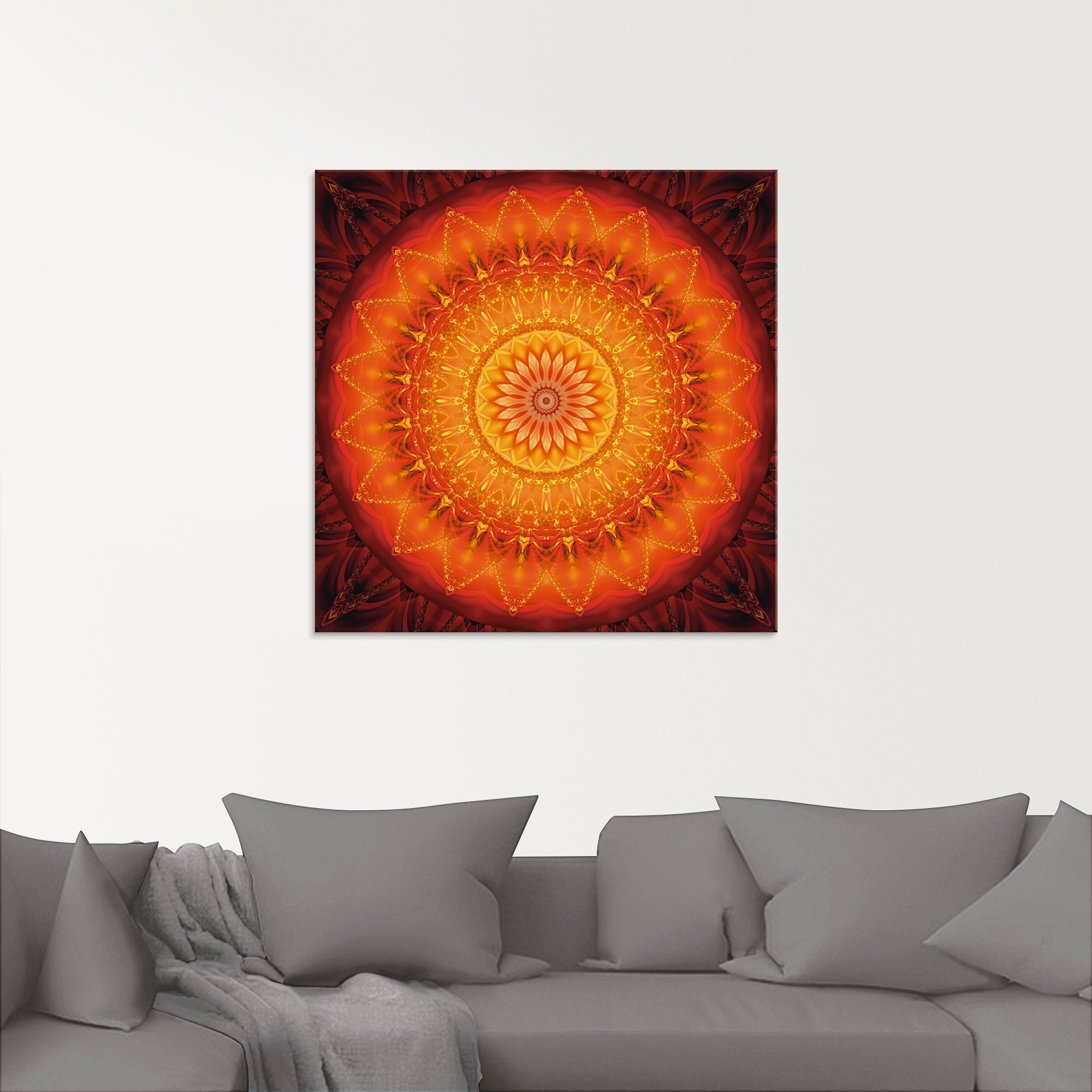Artland Glasbild »Mandala Energie 1«, Muster, (1 St.), in verschiedenen Größen